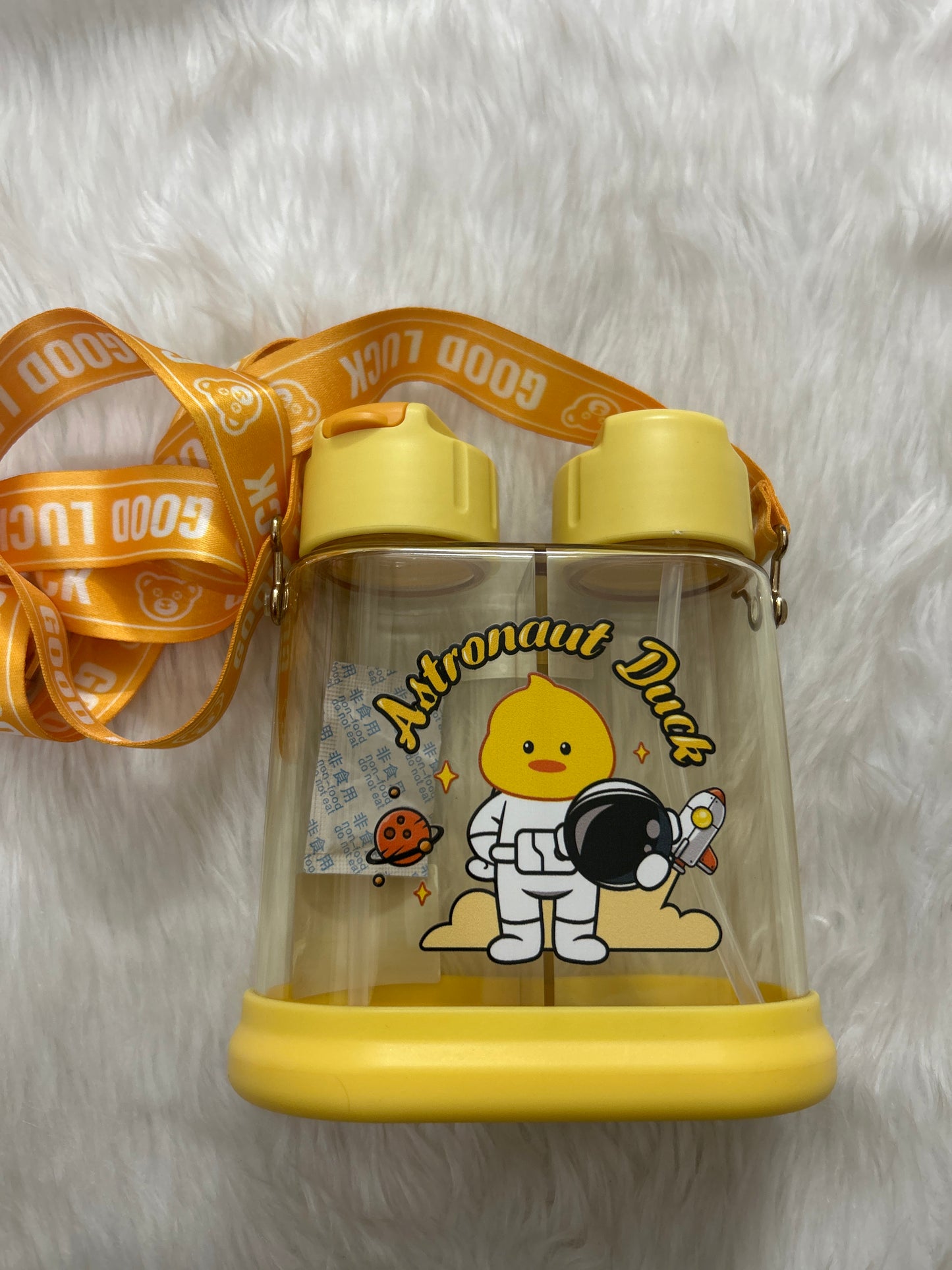 Astronaut Duck 2 Section Water Bottle for Kids 640ML