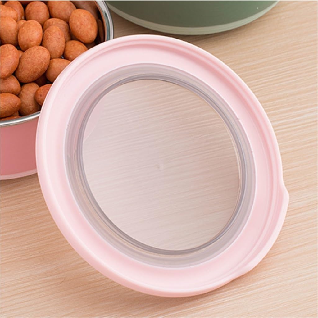 Insulated Food Storage Round Containers for Refrigerators (Set of 4)