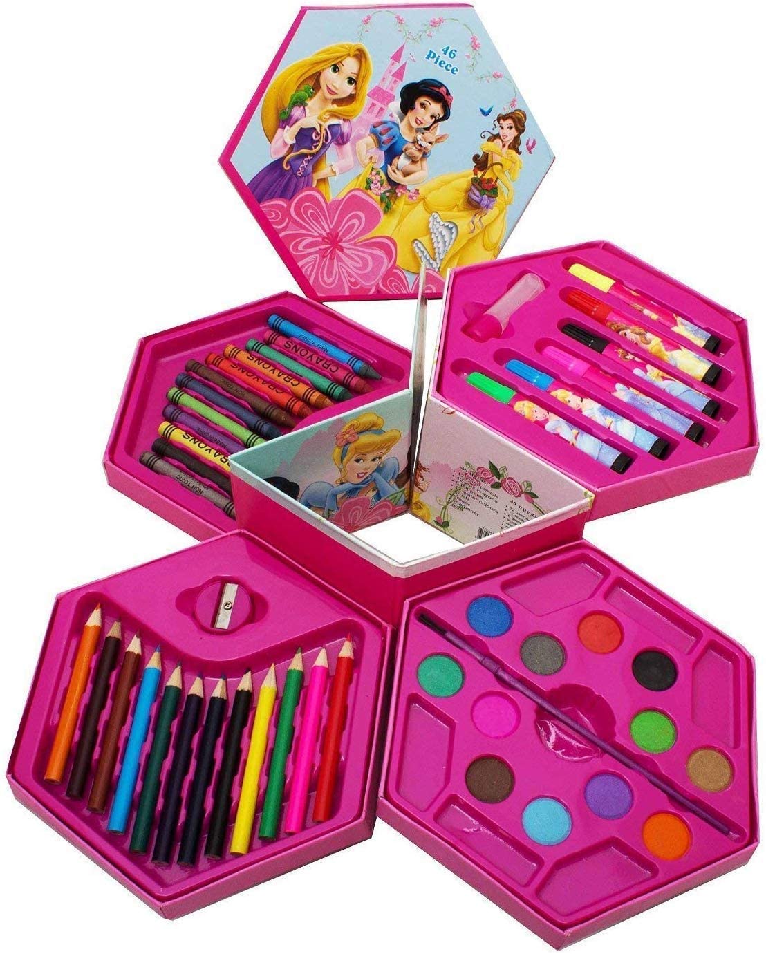 4 Tier 46 Pcs Colouring Set