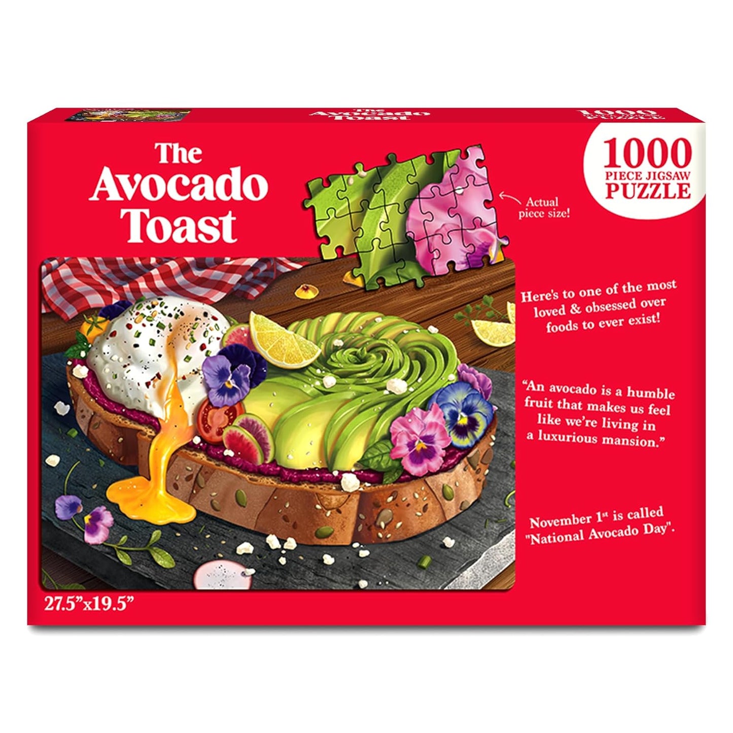 The Avocado Toast 1000 Pcs Puzzle Gouda Games 15+