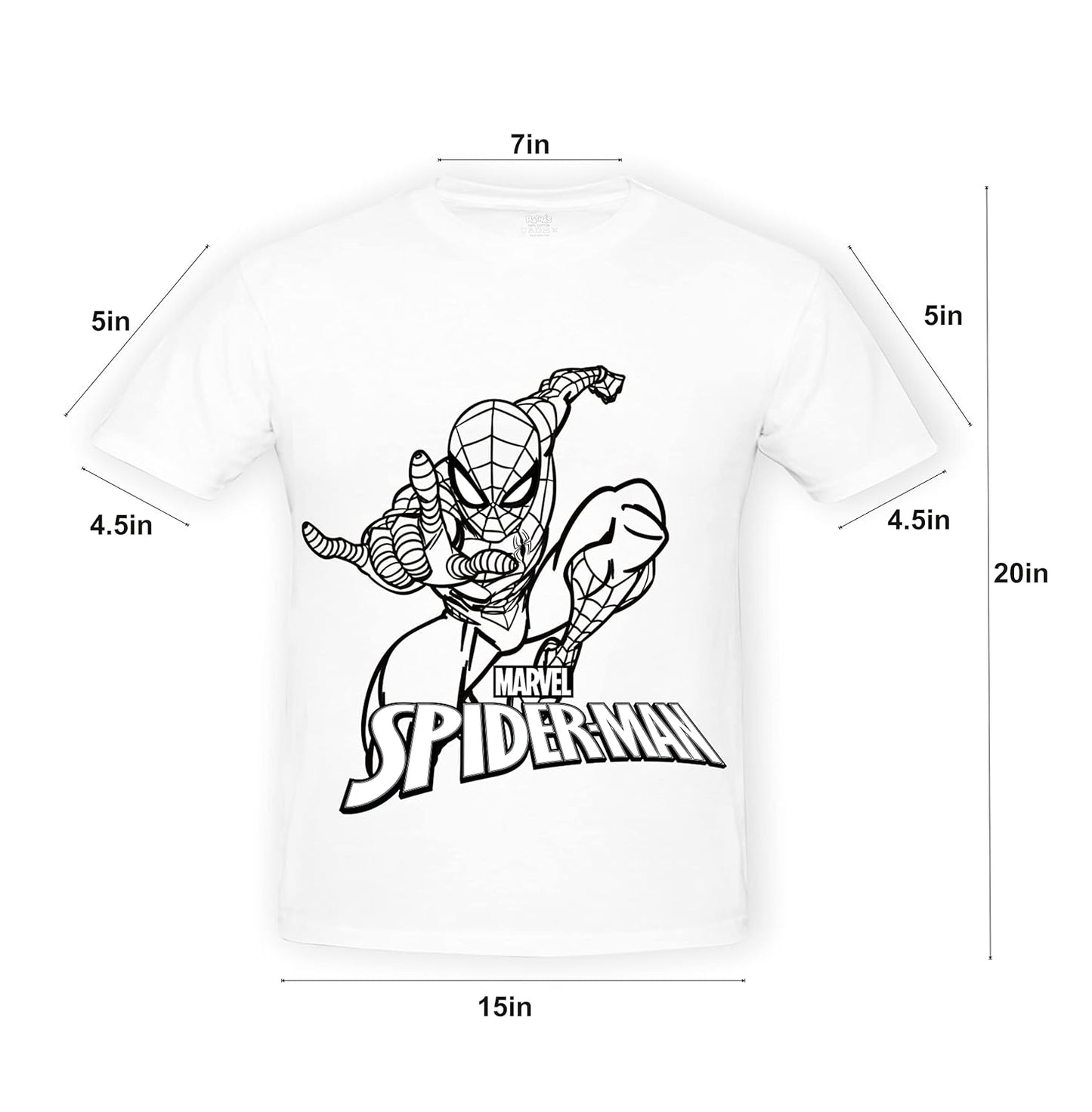 Ratna Paint Your T Shirt Marvel Spider Man