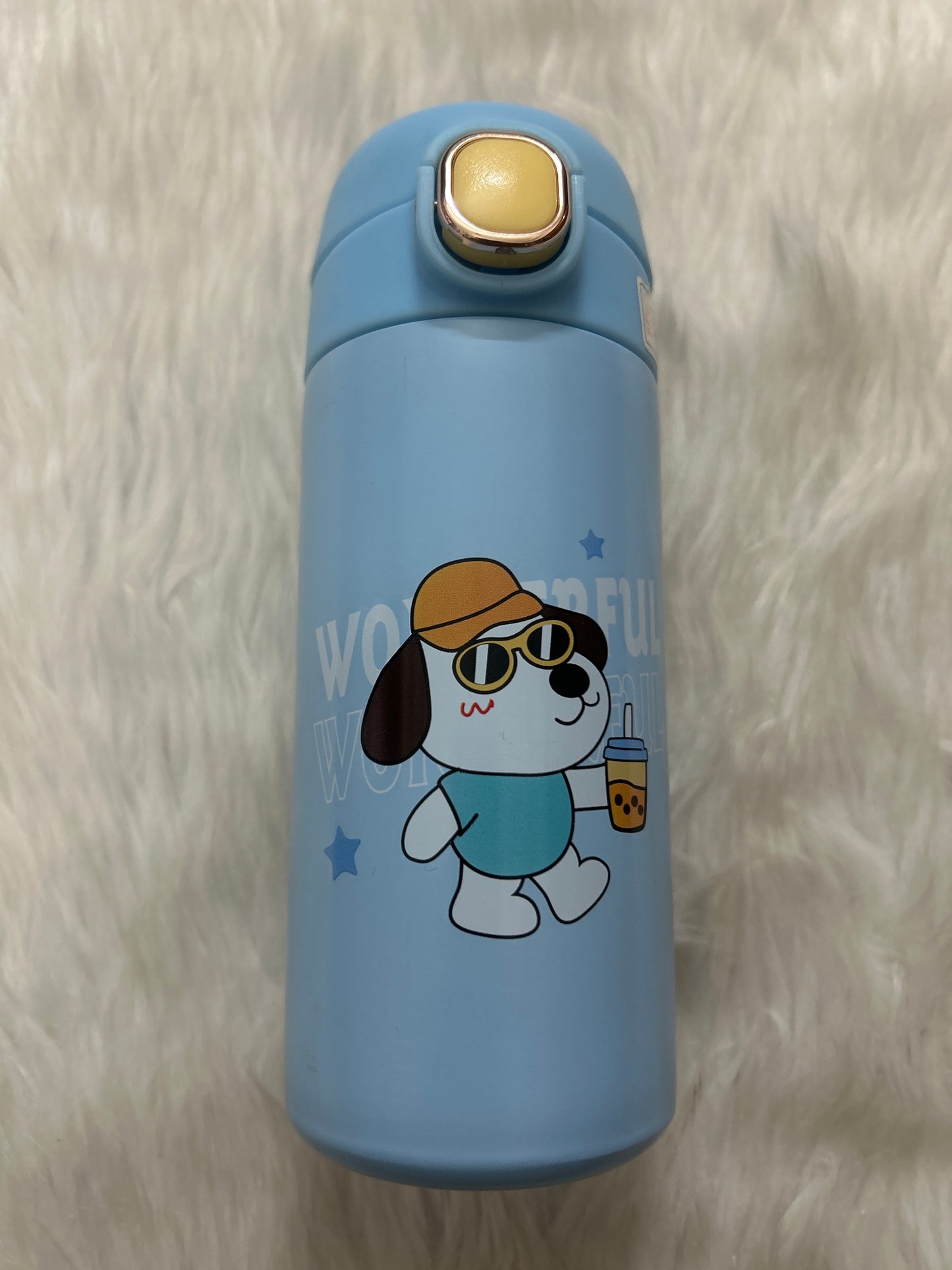 Insulated Water Bottle Push Button 350ML- Wonderful