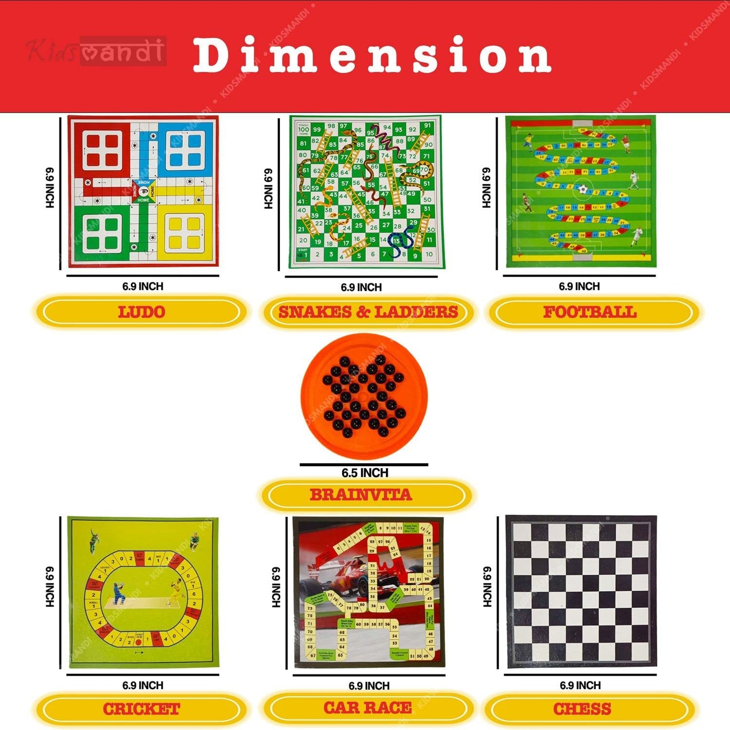 7 Wonders 7 in 1 Family Board Game Shree