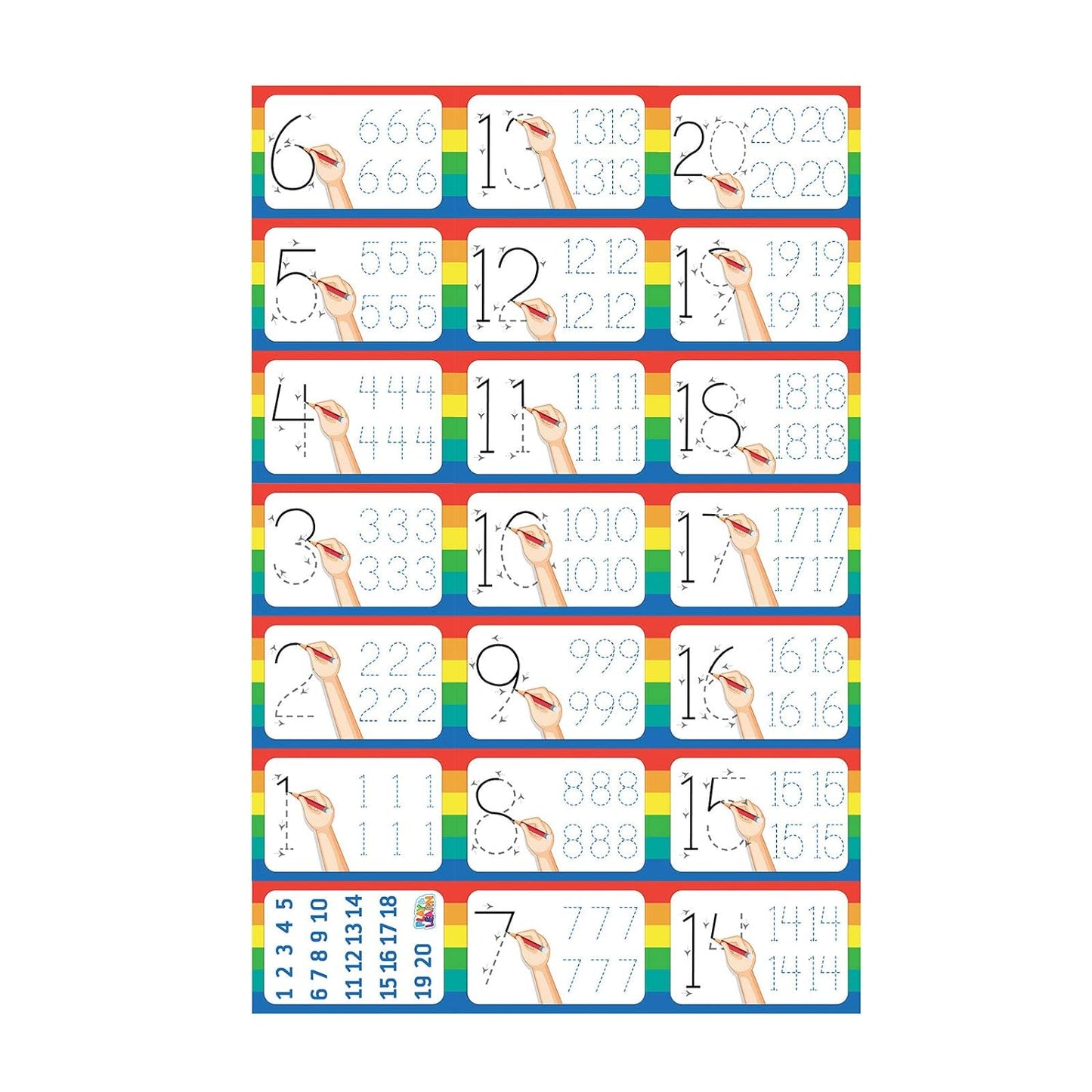 Funskool Flash Card Numbers