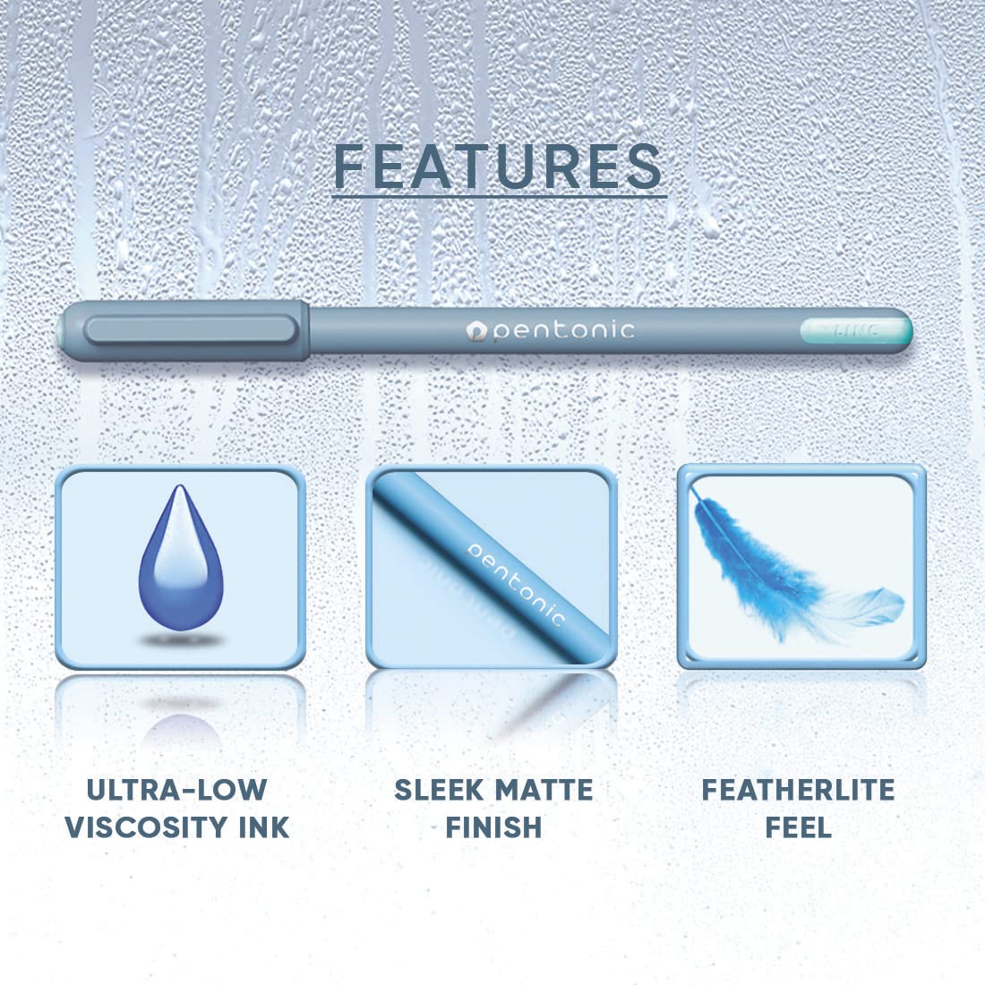 Linc Pentonic Frost Ball Pen 0.7mm (Assorted)