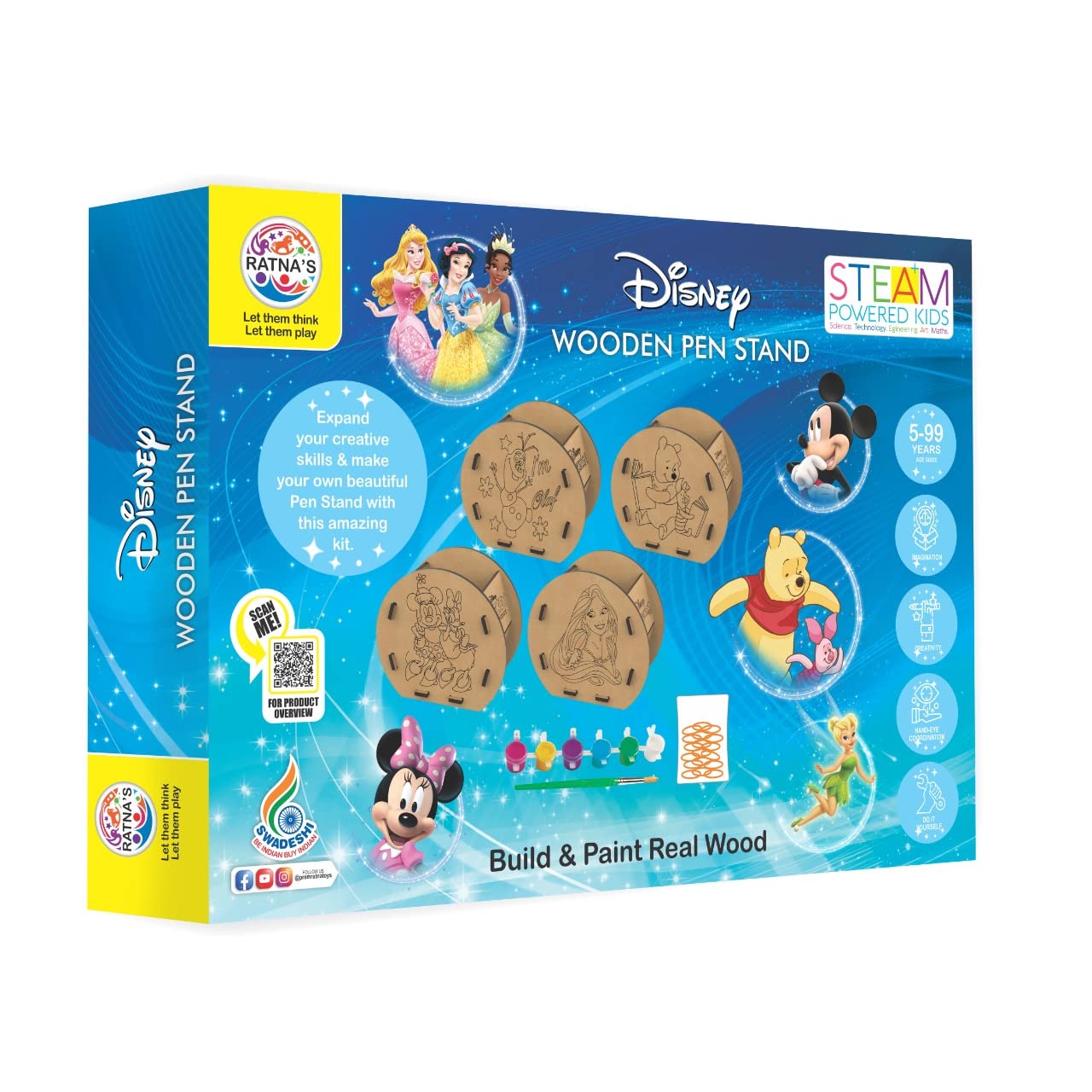 Ratna Disney Wooden Pen Stand 5+