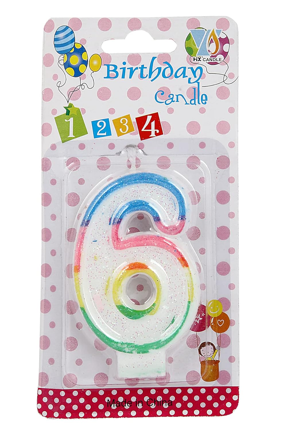 Birthday Number Candle 6