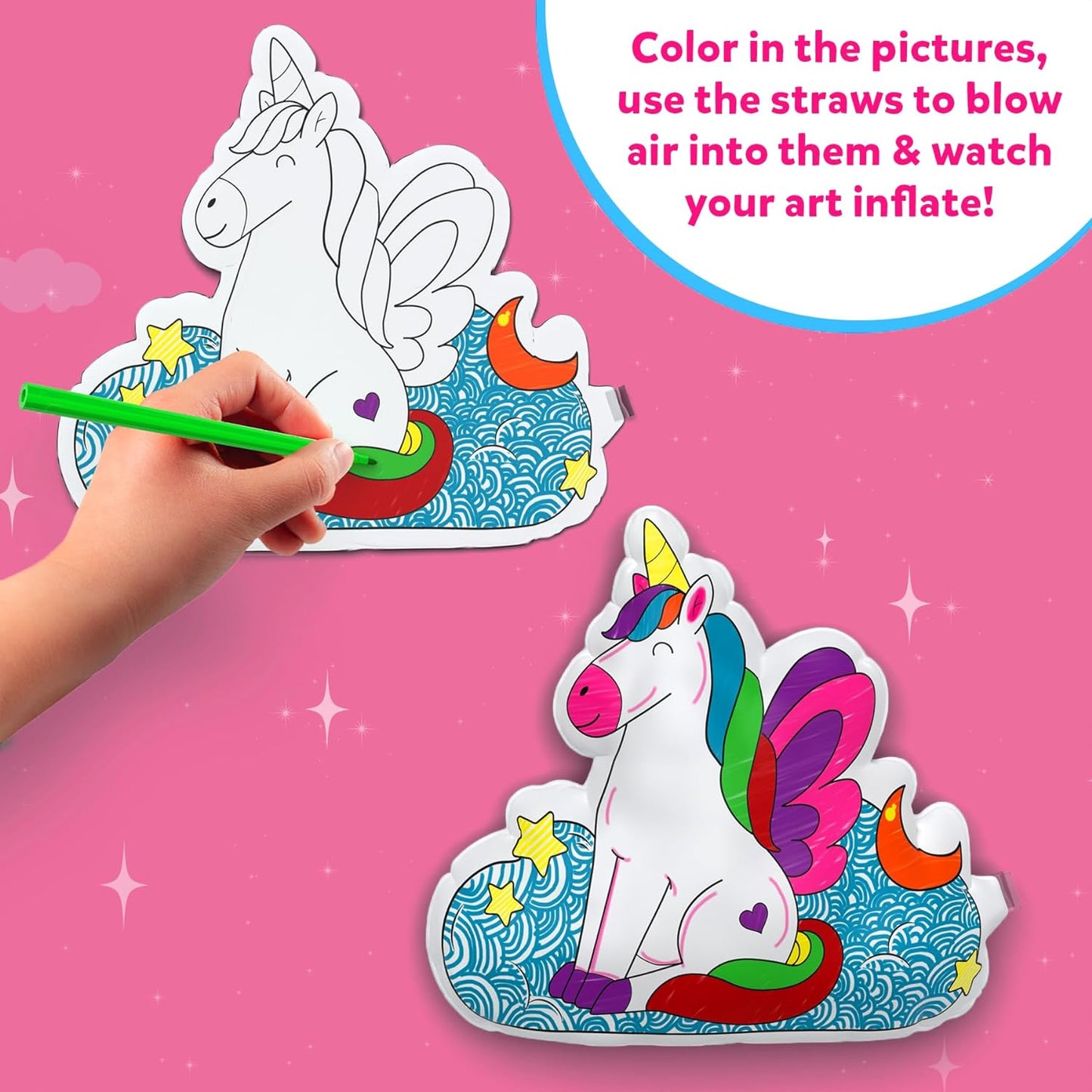 Skillmatics Inflatable Art Unicorn & Princess