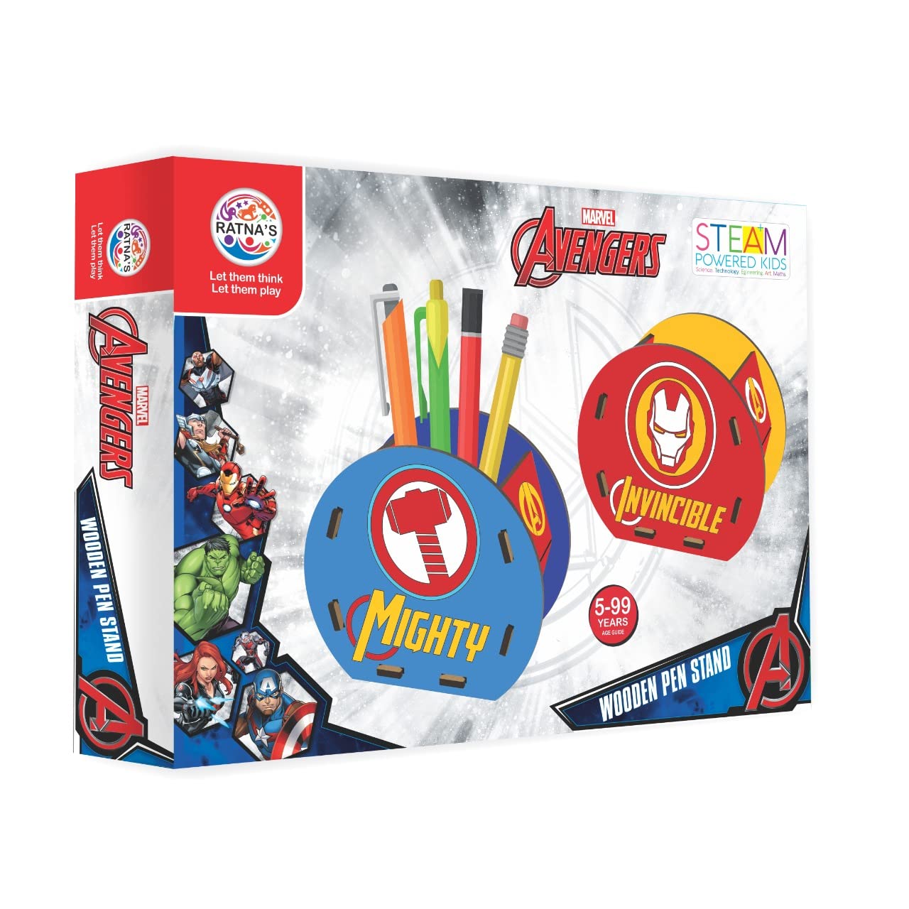 DIY Ratna Avengers Wooden Pen Stand 5+