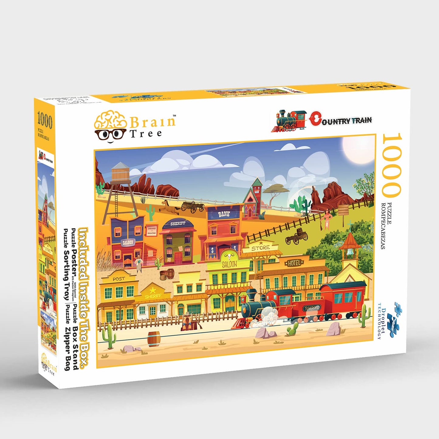 Brain Tree Country Train Puzzle 1000 Pcs
