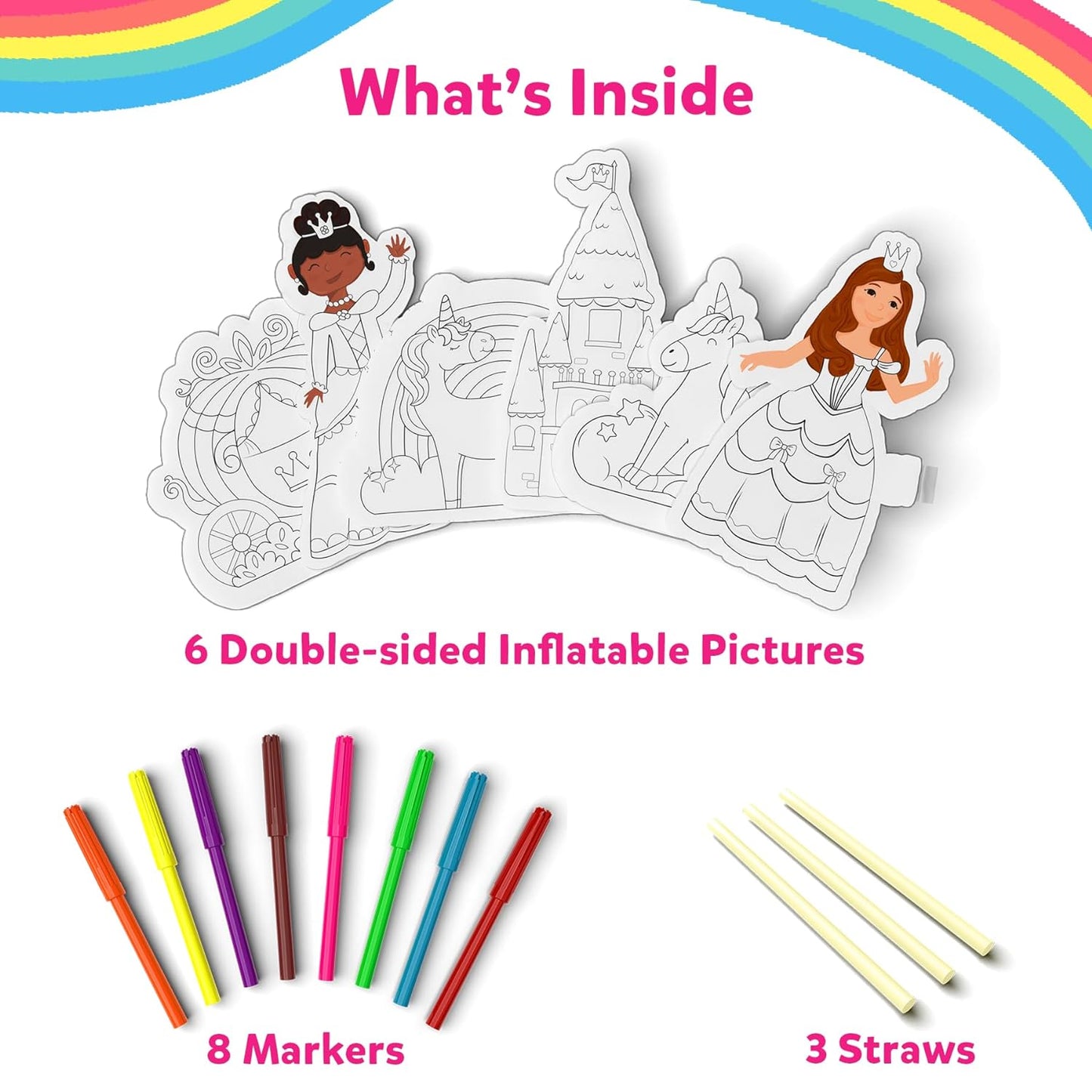 Skillmatics Inflatable Art Unicorn & Princess