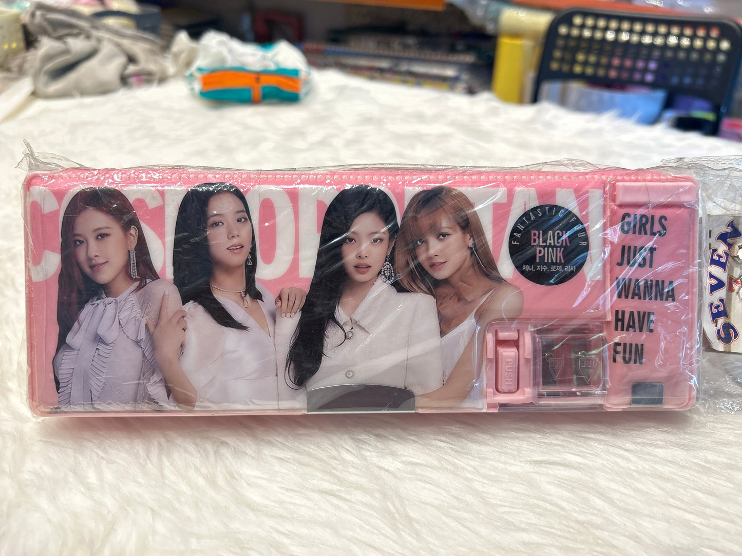 Pencil Box Magnetic- Black Pink