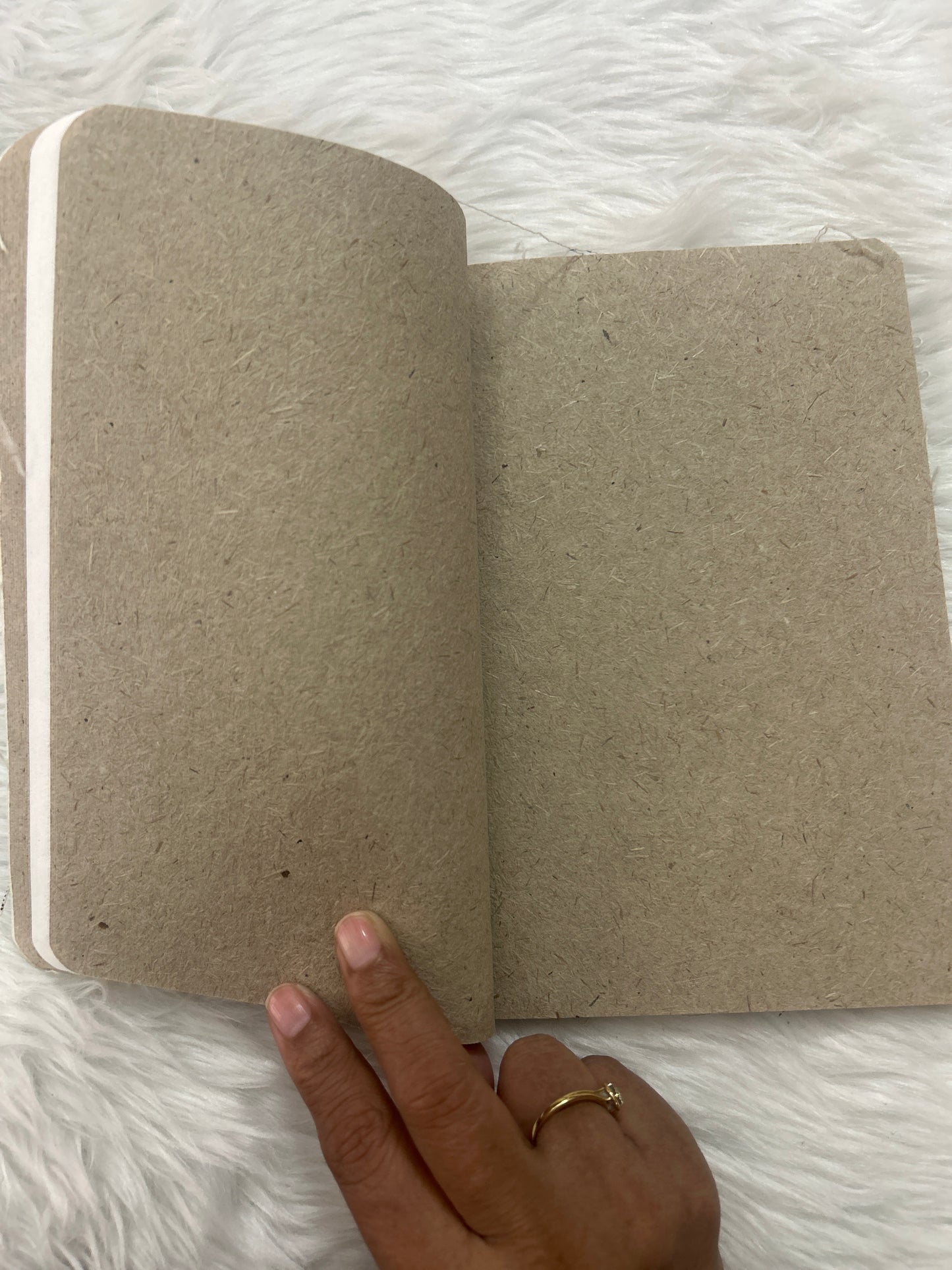 Eco Elephant Poop Notebook Unruled - Canvas Cover