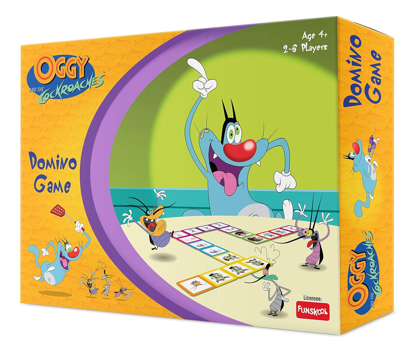Funskool Oggy & The Cockroaches Domino Game