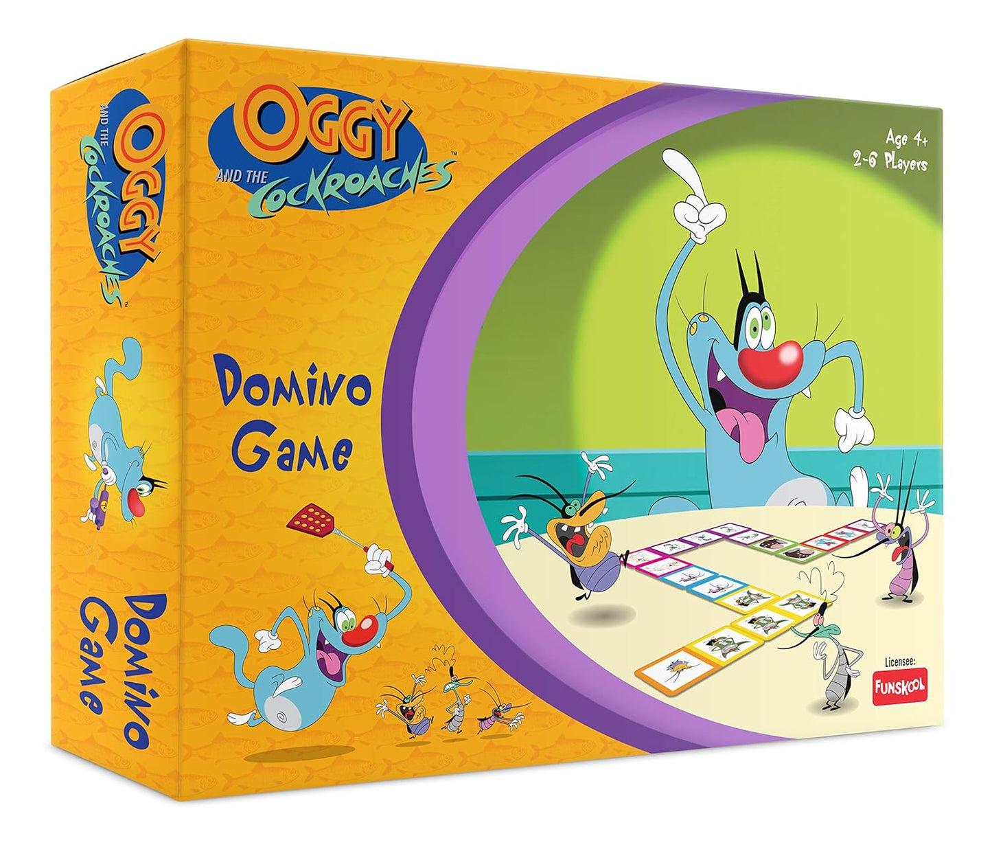 Funskool Oggy & The Cockroaches Domino Game