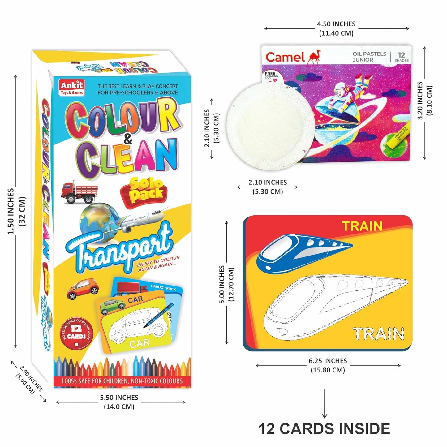 Ankit Colour & Clean 12 Cards 3+