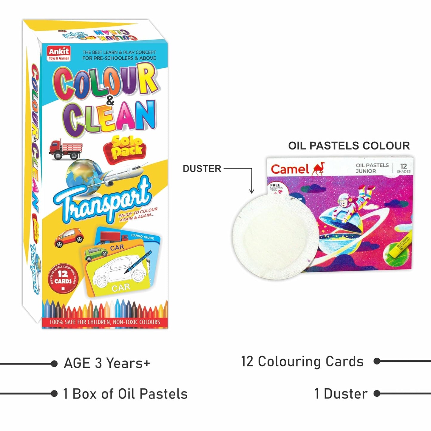 Ankit Colour & Clean 12 Cards 3+