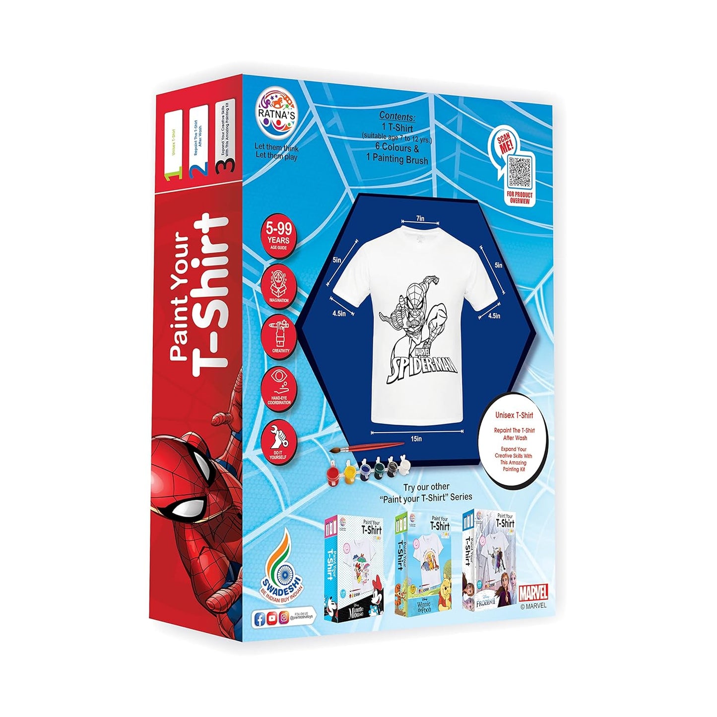 Ratna Paint Your T Shirt Marvel Spider Man