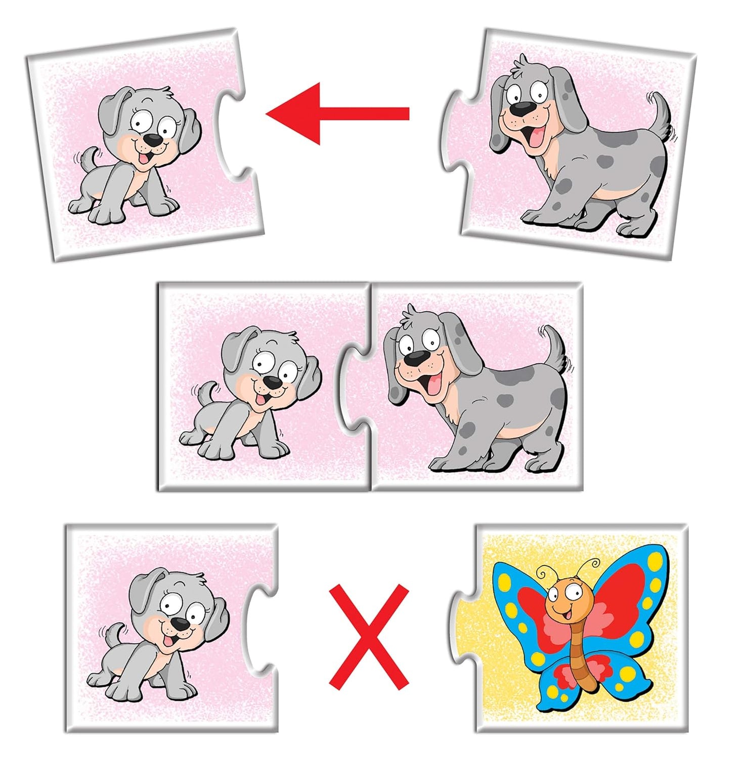 Animals & Babies 2 Pc Puzzle Frank