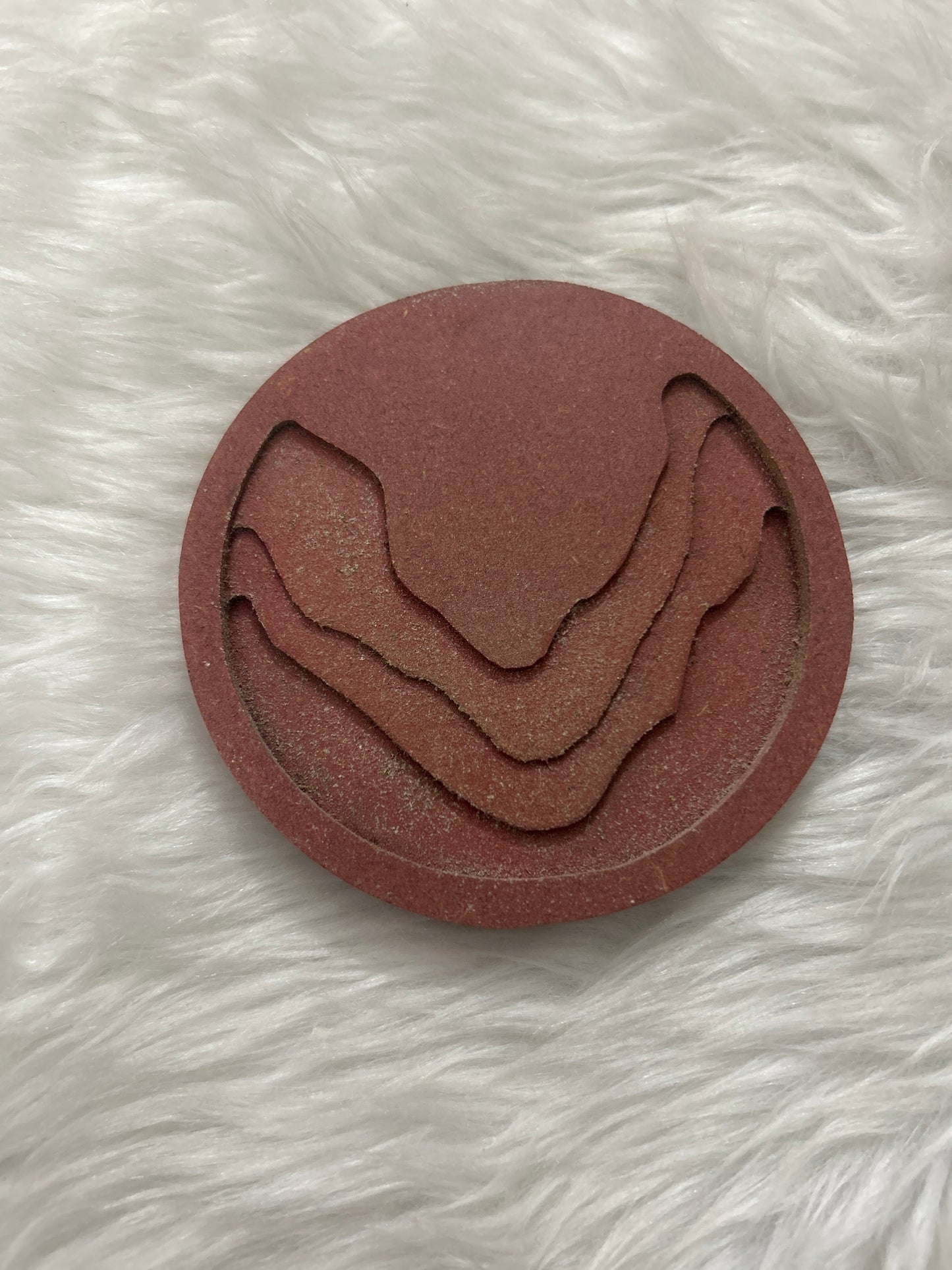 Tea Coaster Resin Craft MDF 3D Round Layered