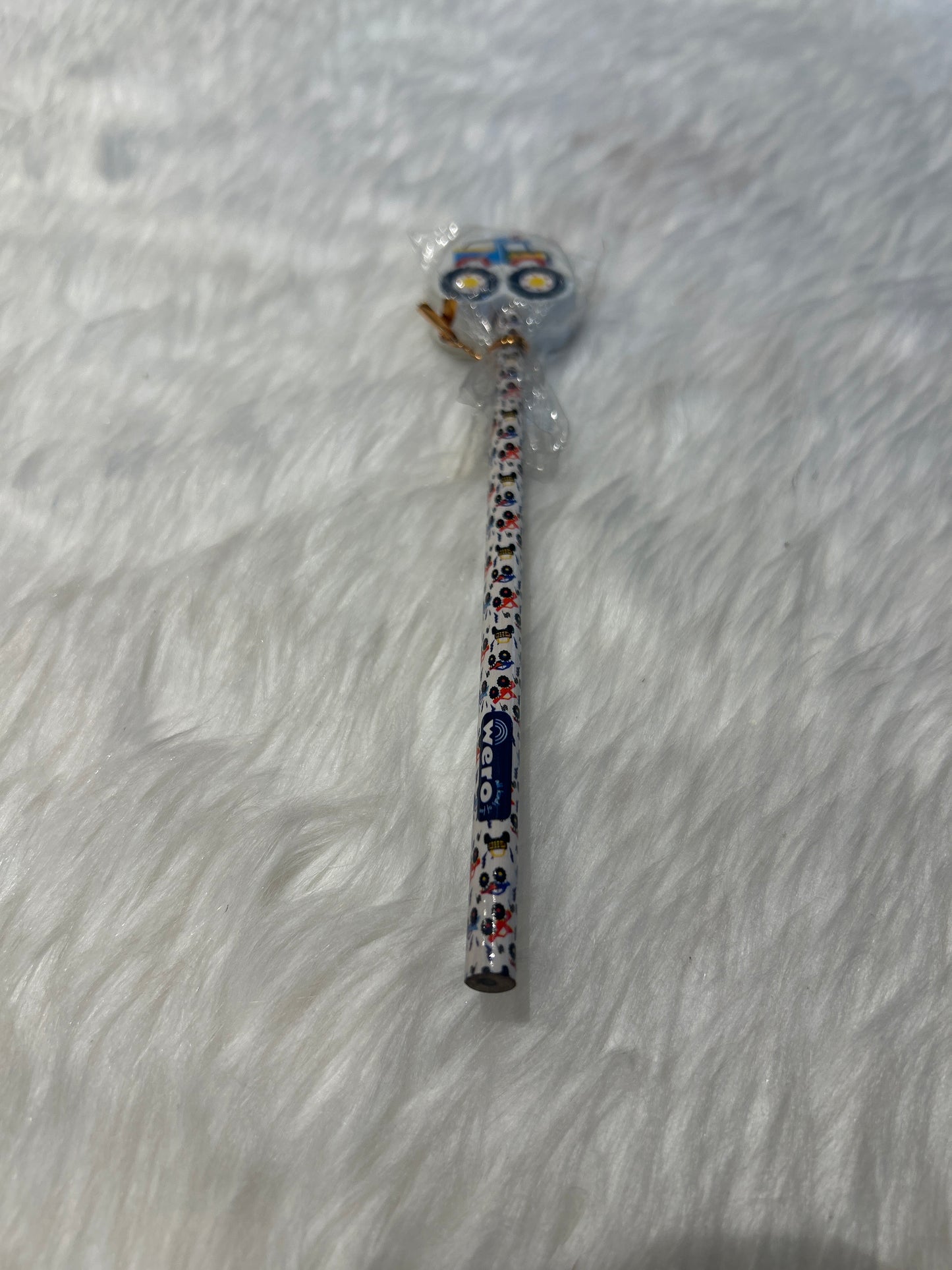 Fancy Pencil with Eraser Topper