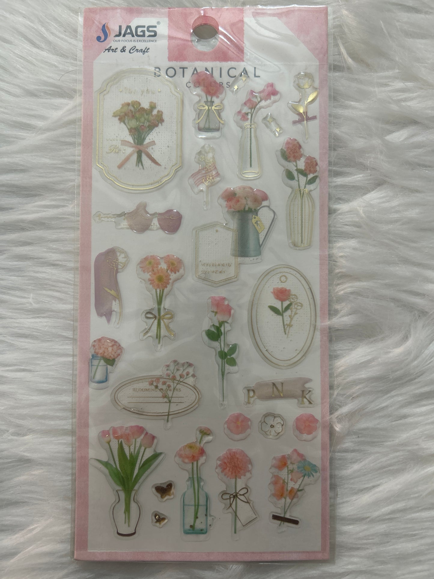 Fancy Botanical Stickers ZW-BG