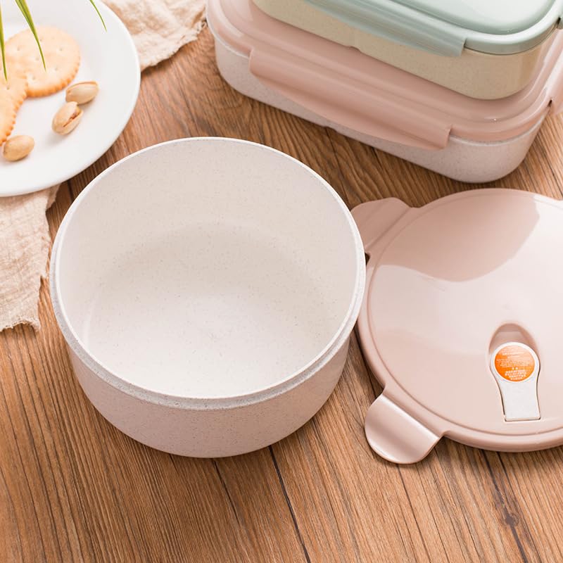 Gibo Microwave Safe Bamboo Fiber Lunch Box