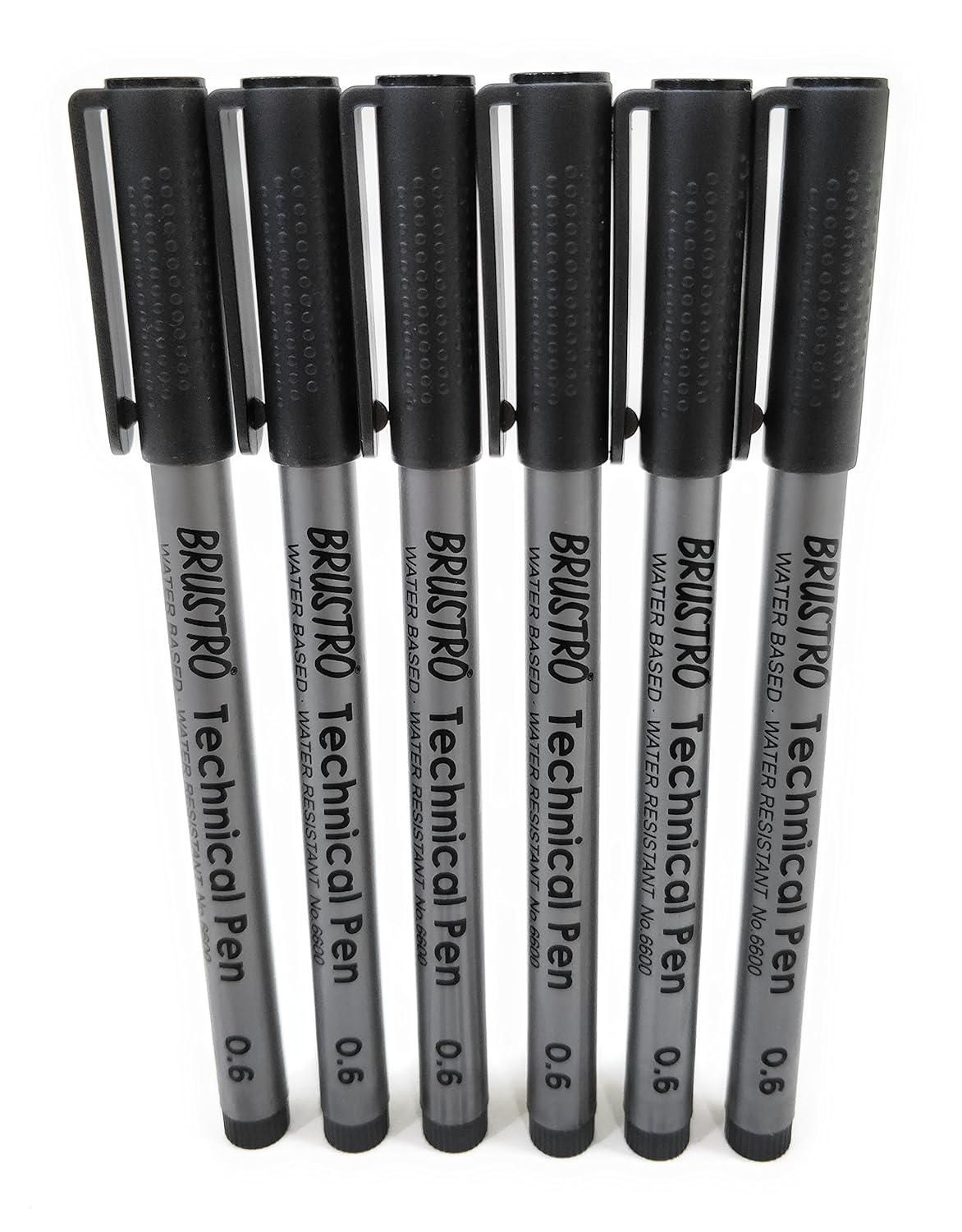 Brustro Technical Pen Pack of 6 (Black)