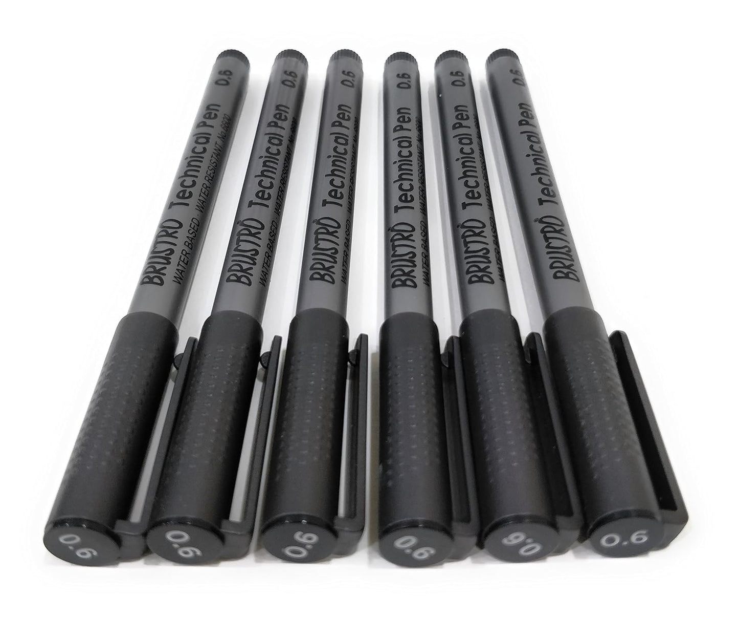 Brustro Technical Pen Pack of 6 (Black)