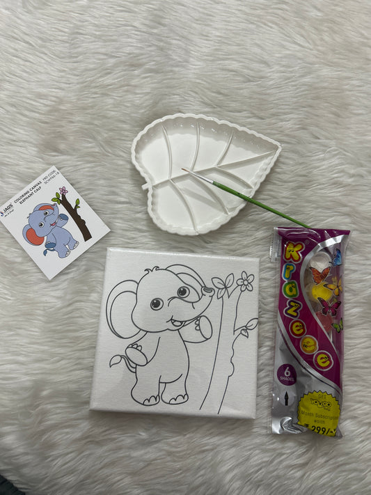 Premarked Canvas Elephant Calf 6x6