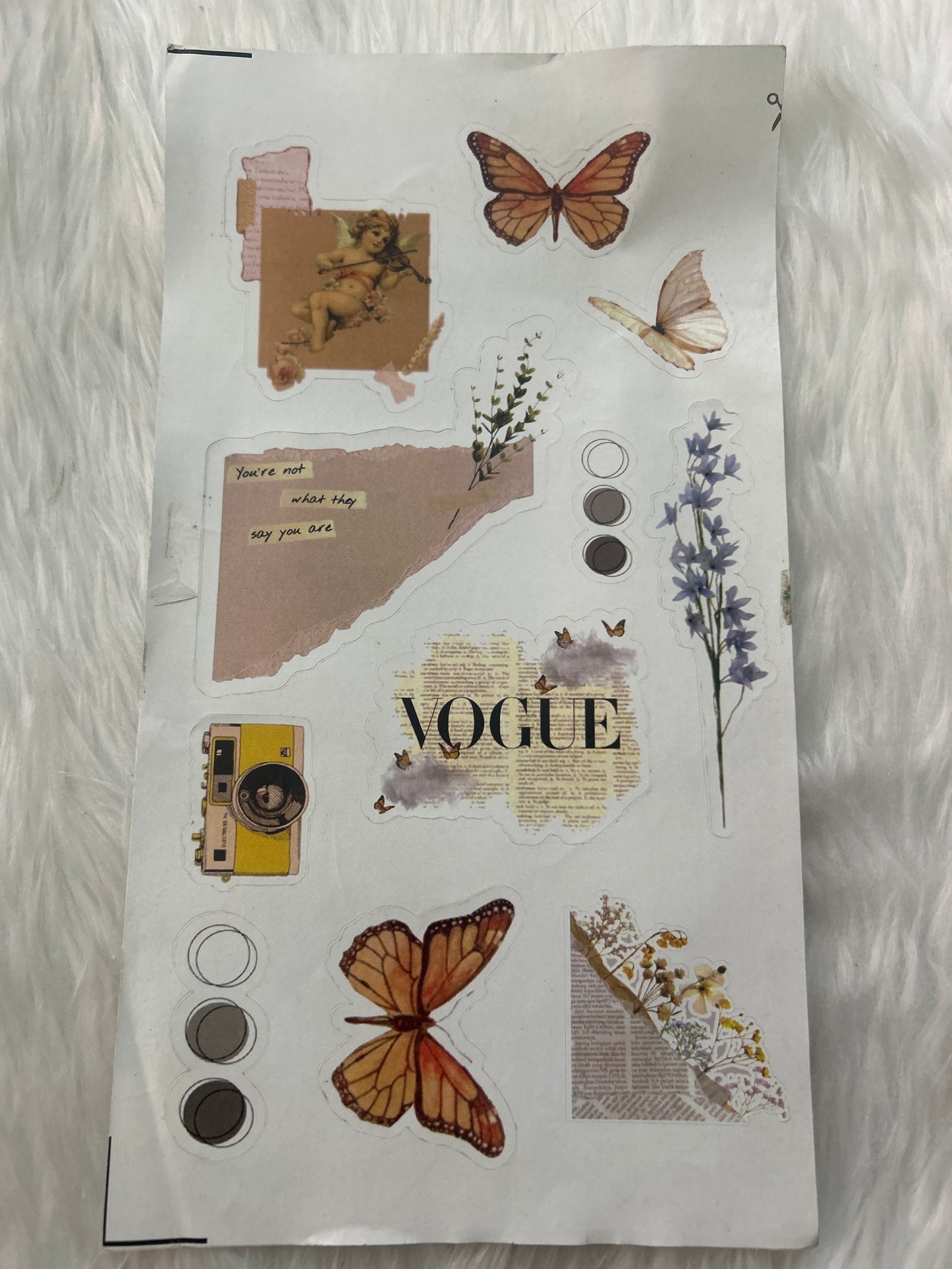 Paper Cutout Stickers