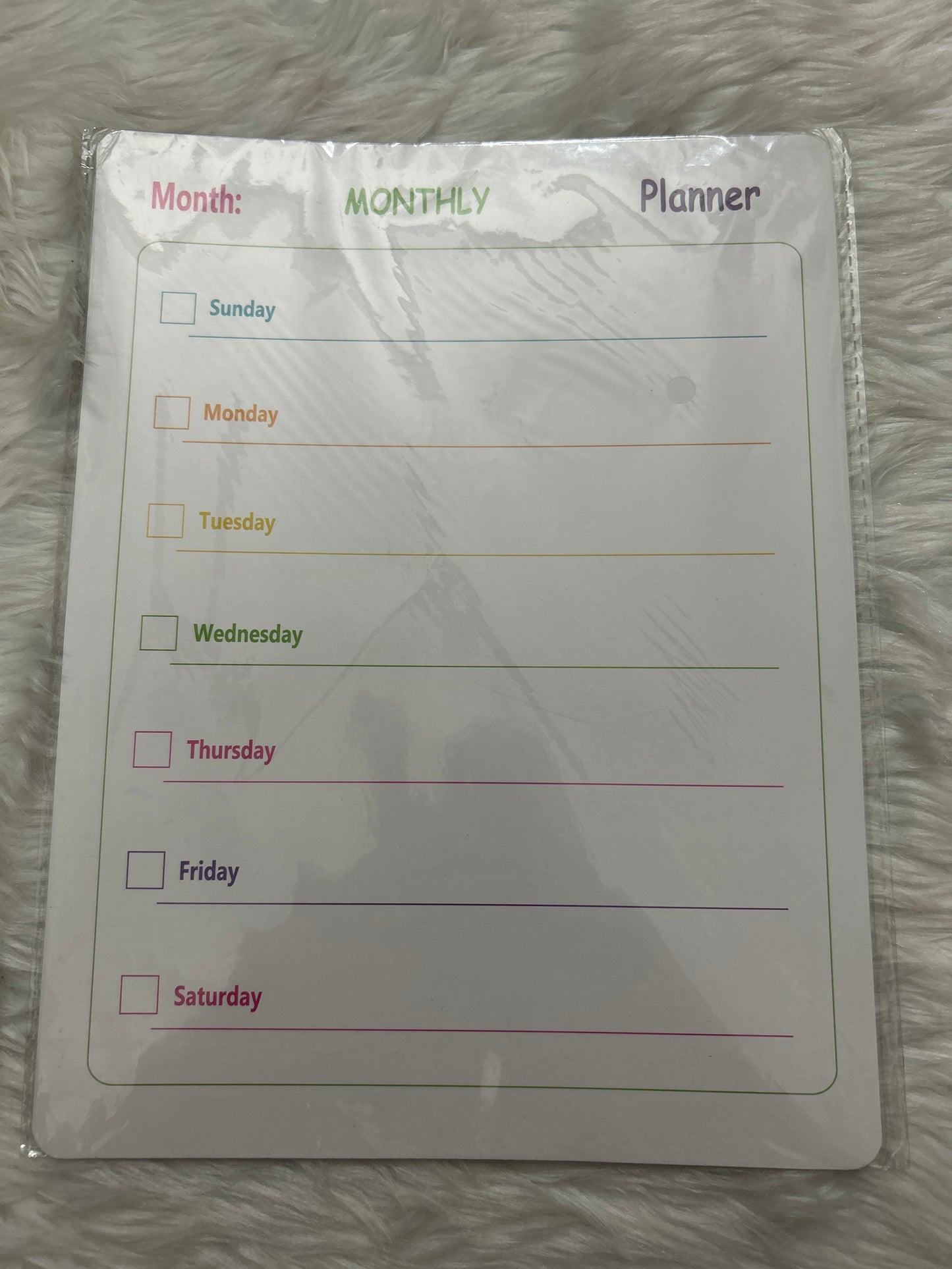 Magnetic Weekly Planner Multicolour