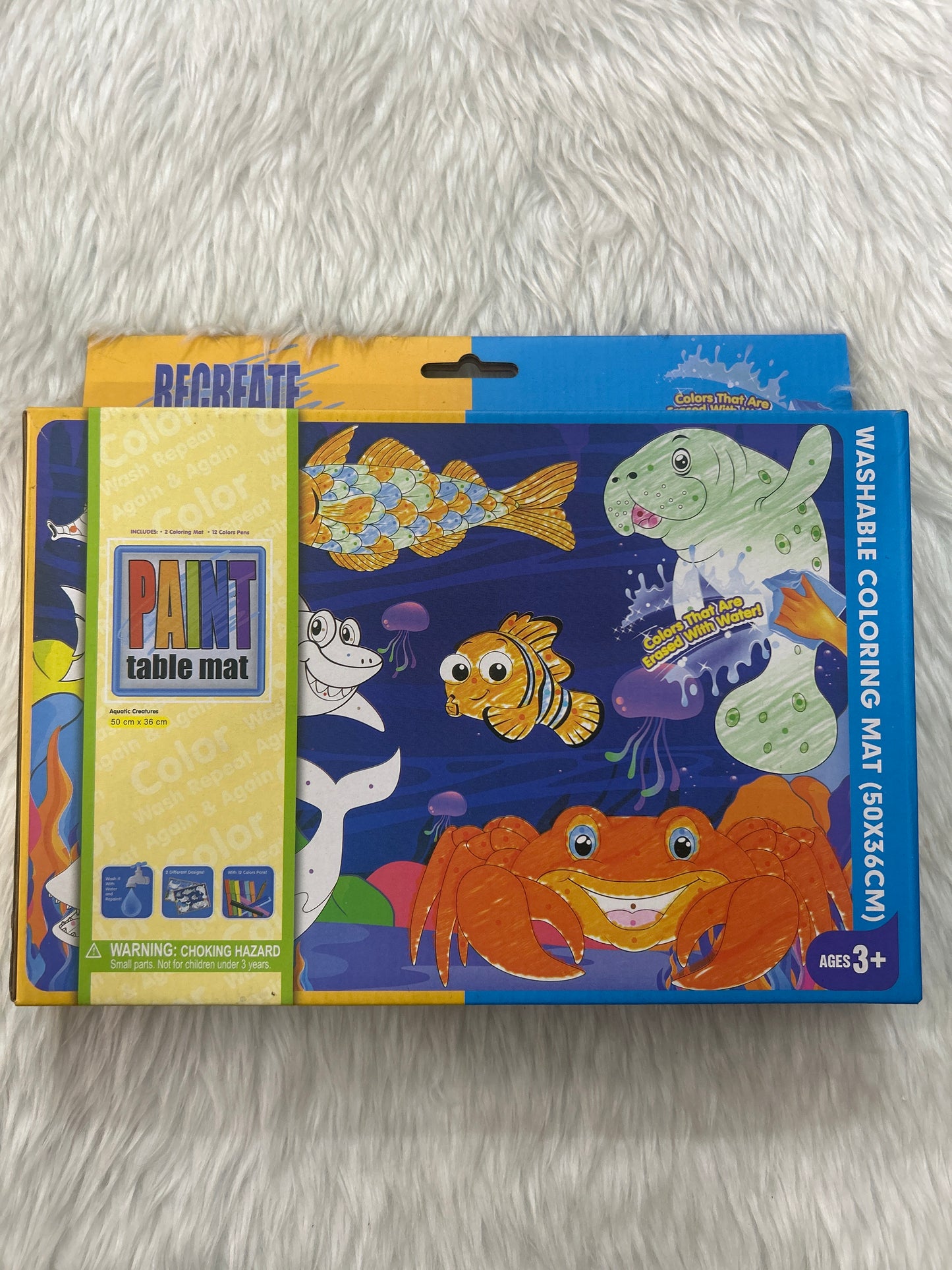 DIY Washable Paint Colouring Mats (50x36 CM) 3+