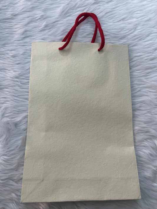 Cream Handmade Paper Bag