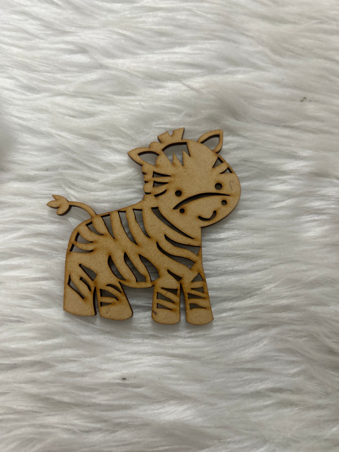 Laser Cut MDF Painting - Zebra