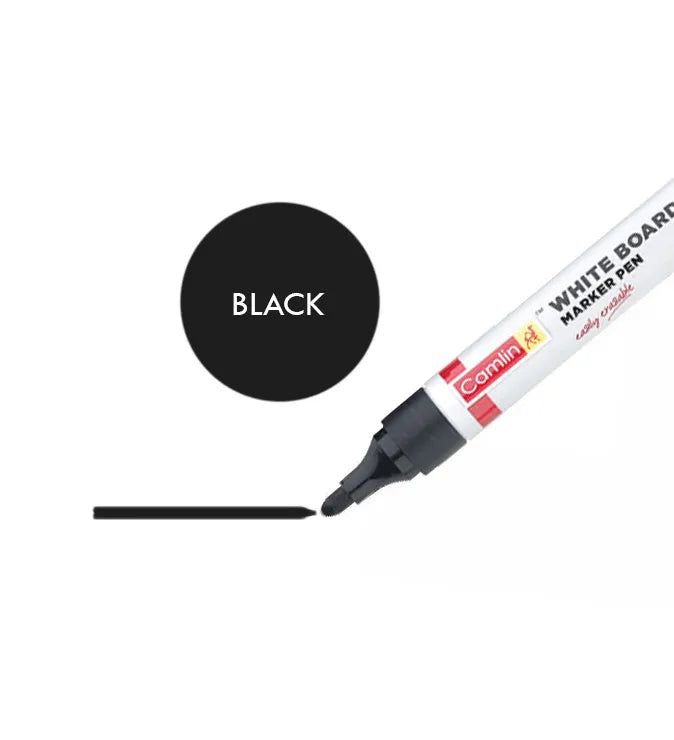 Camlin Whiteboard Marker 2.5mm Thick Black