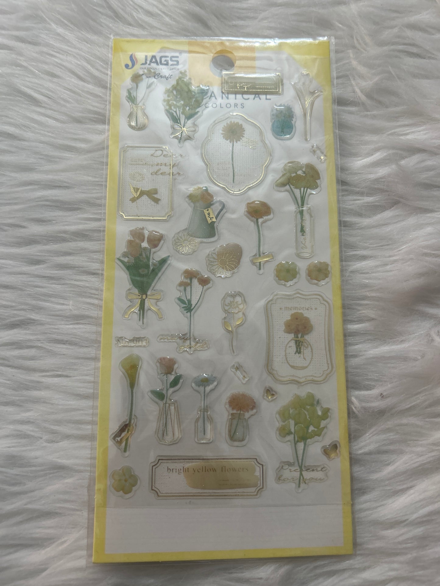 Fancy Botanical Stickers ZW-BG