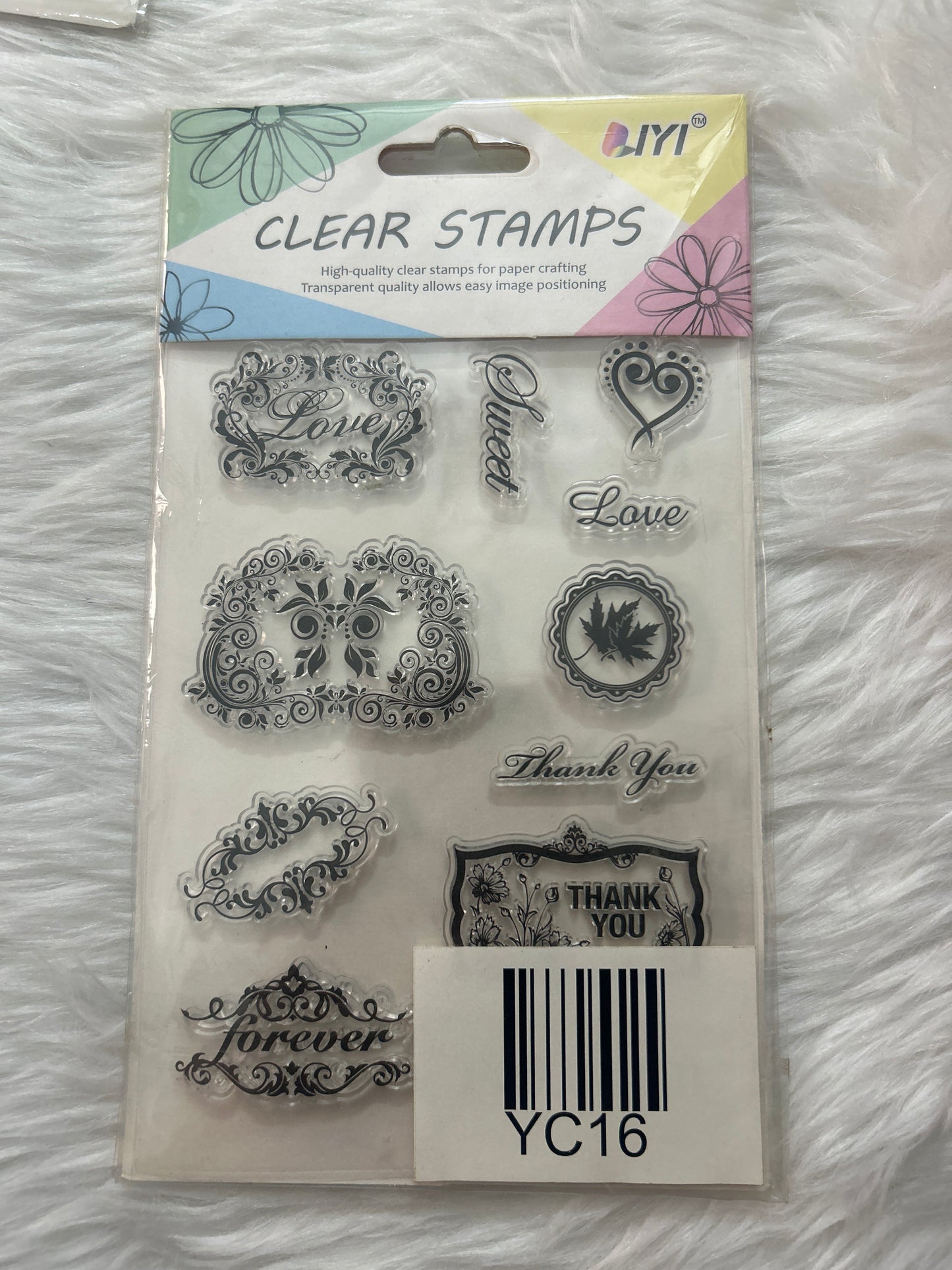 Clear Rubber Stamp IYI