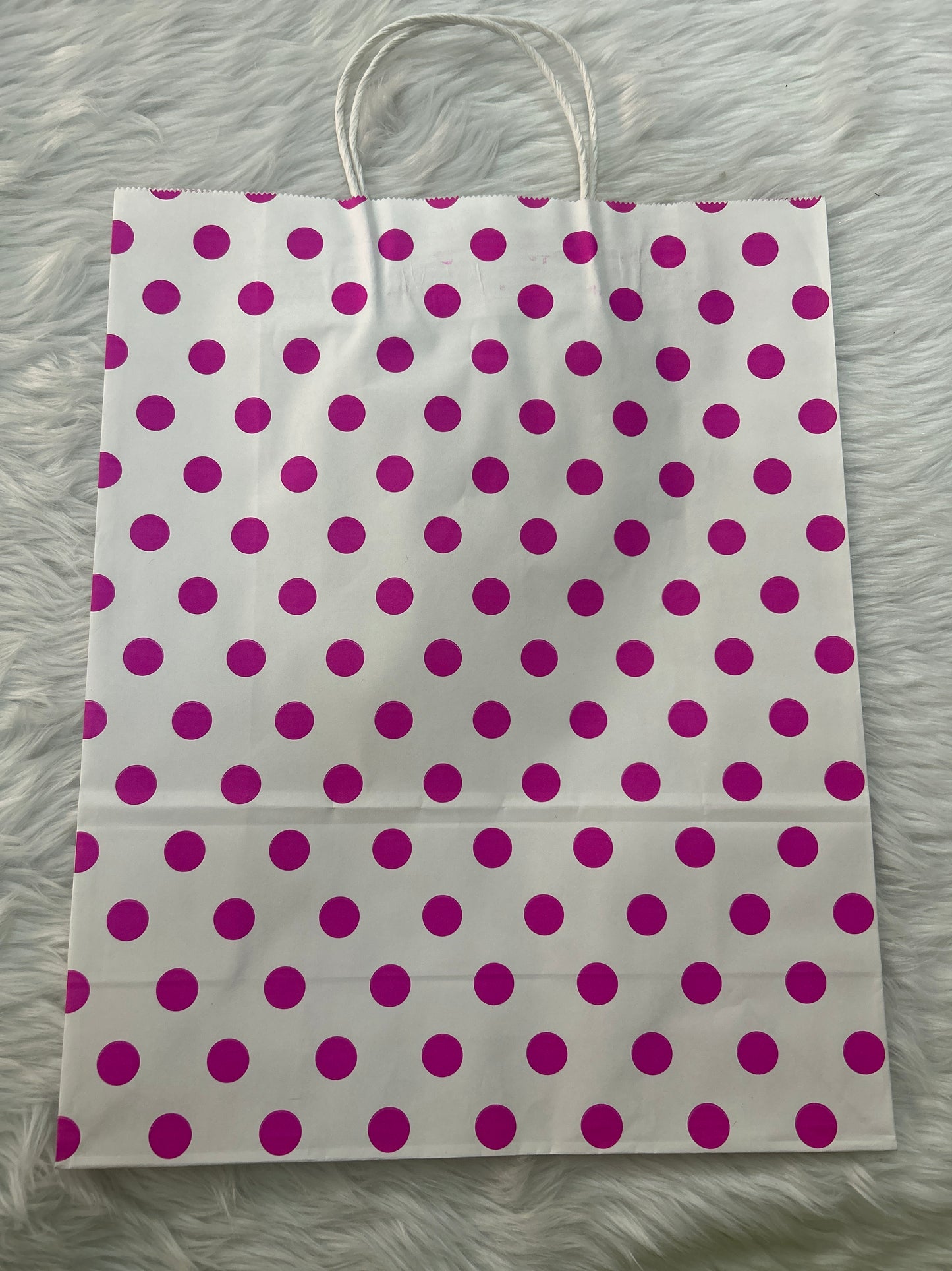 Pink Polka Dot Bag Big