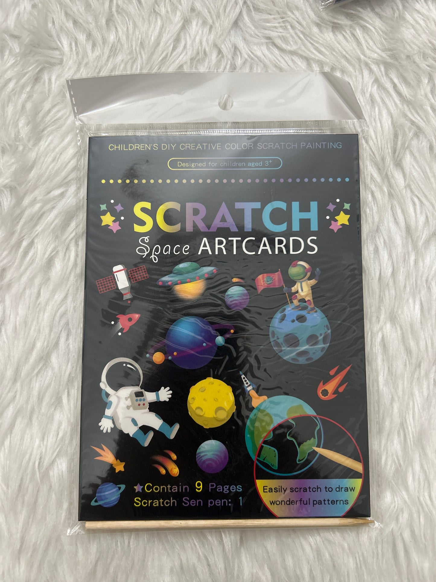 Scratch Art Cards- 9 Pgs