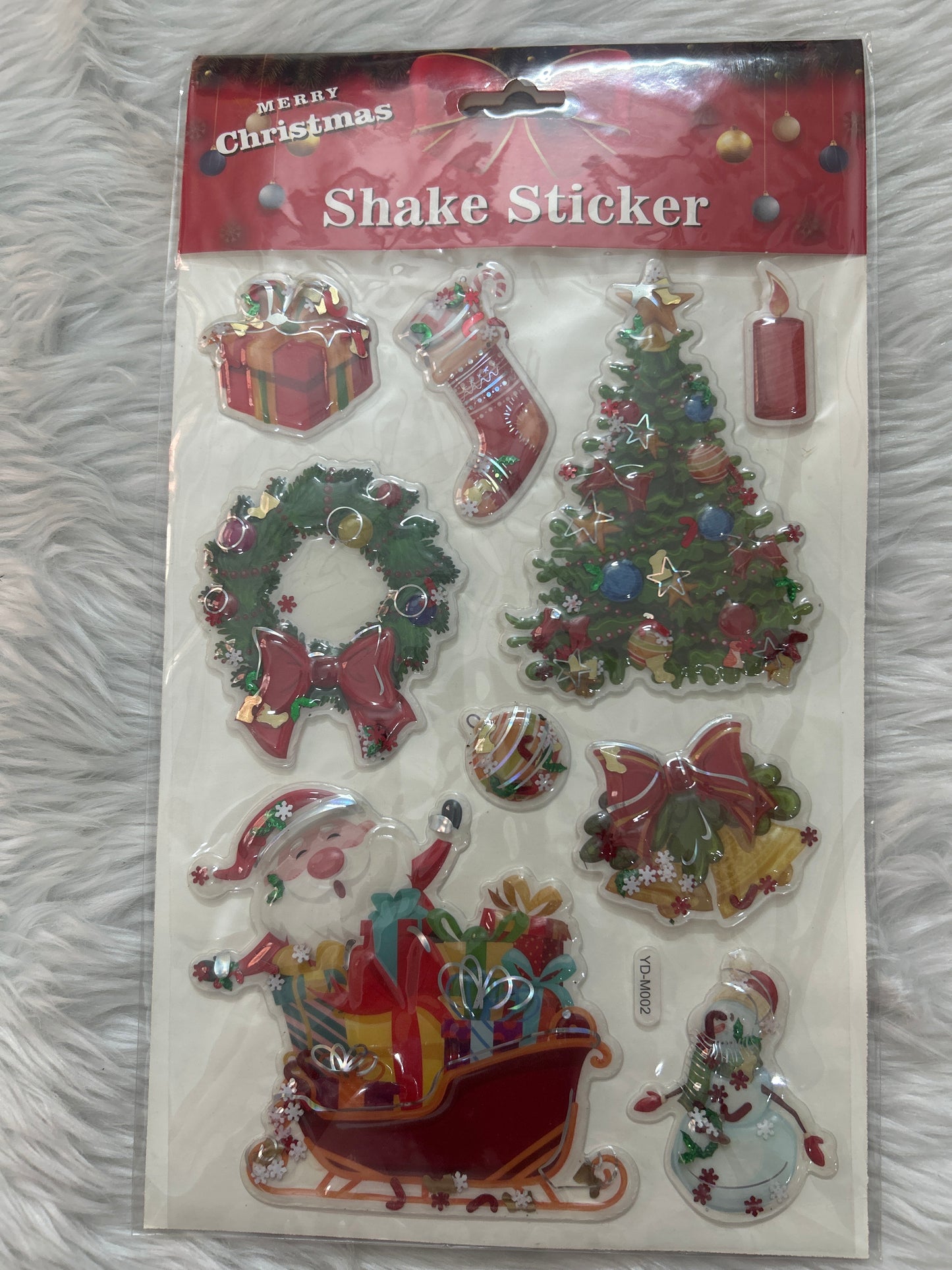 Xmas 3D Shaker Sticker