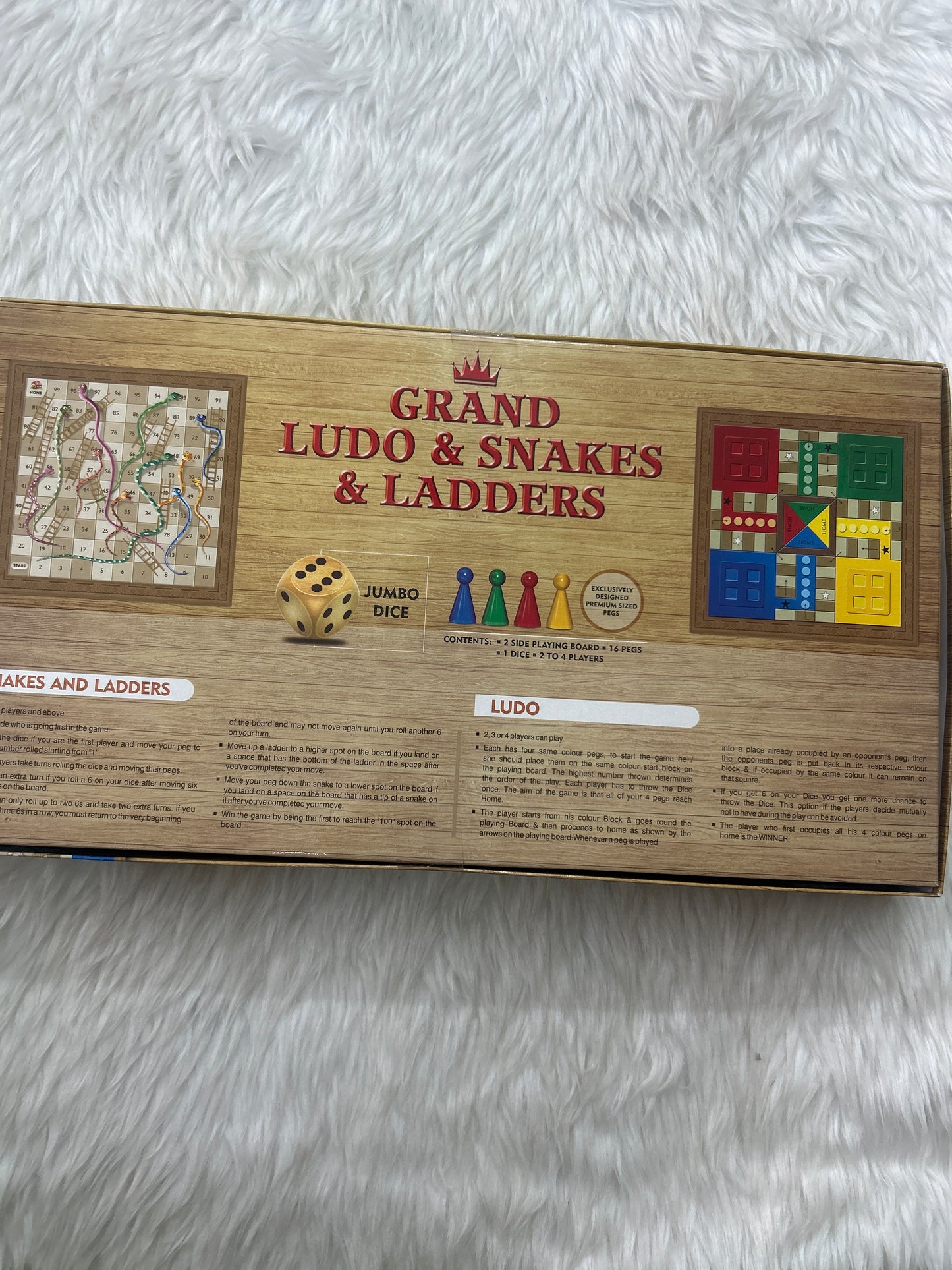 Toy Box Grand Ludo Snake & Ladders 3+