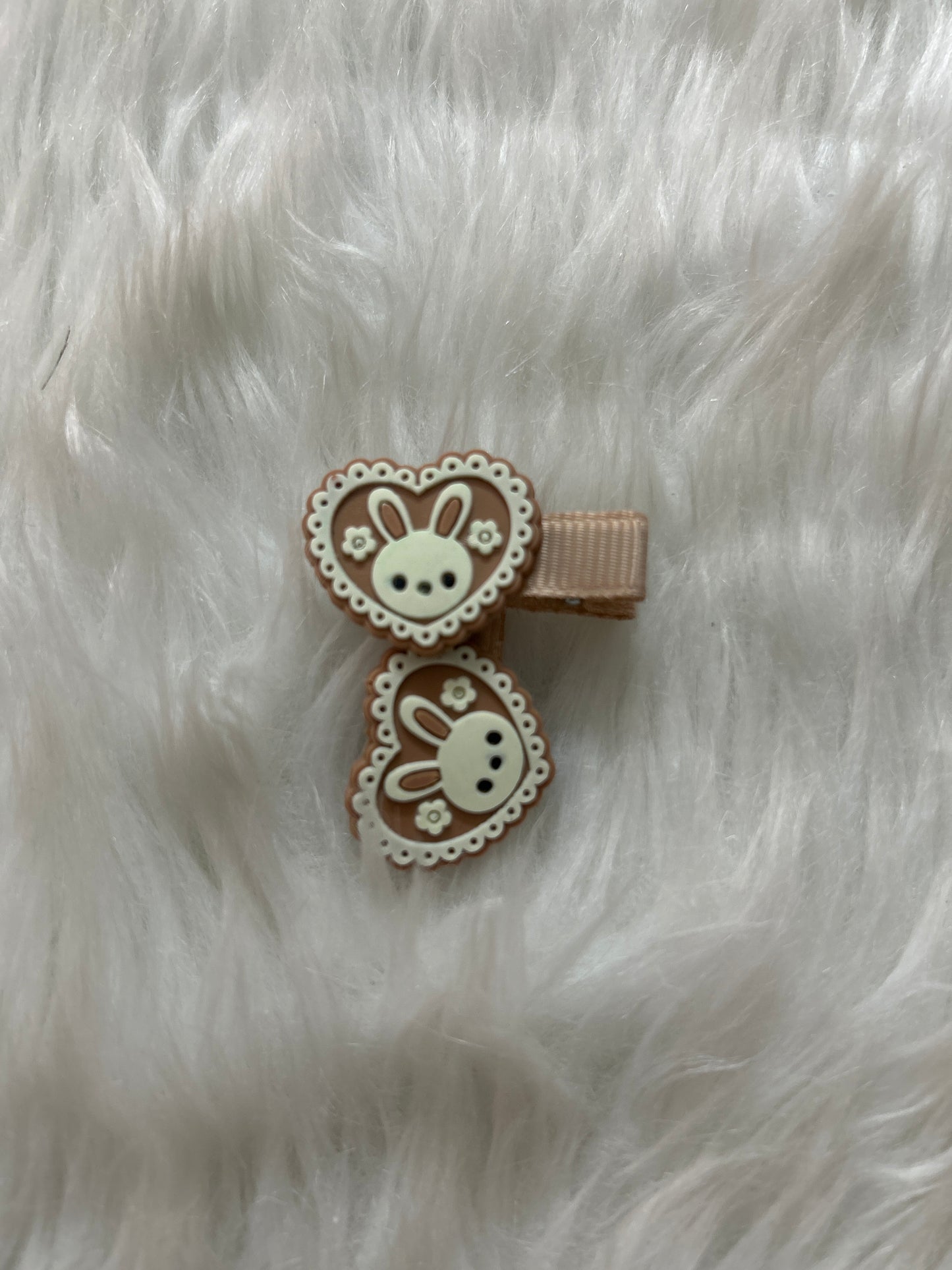 Bunny Heart Hair Clip Set of 2 - Gift Hub Mart