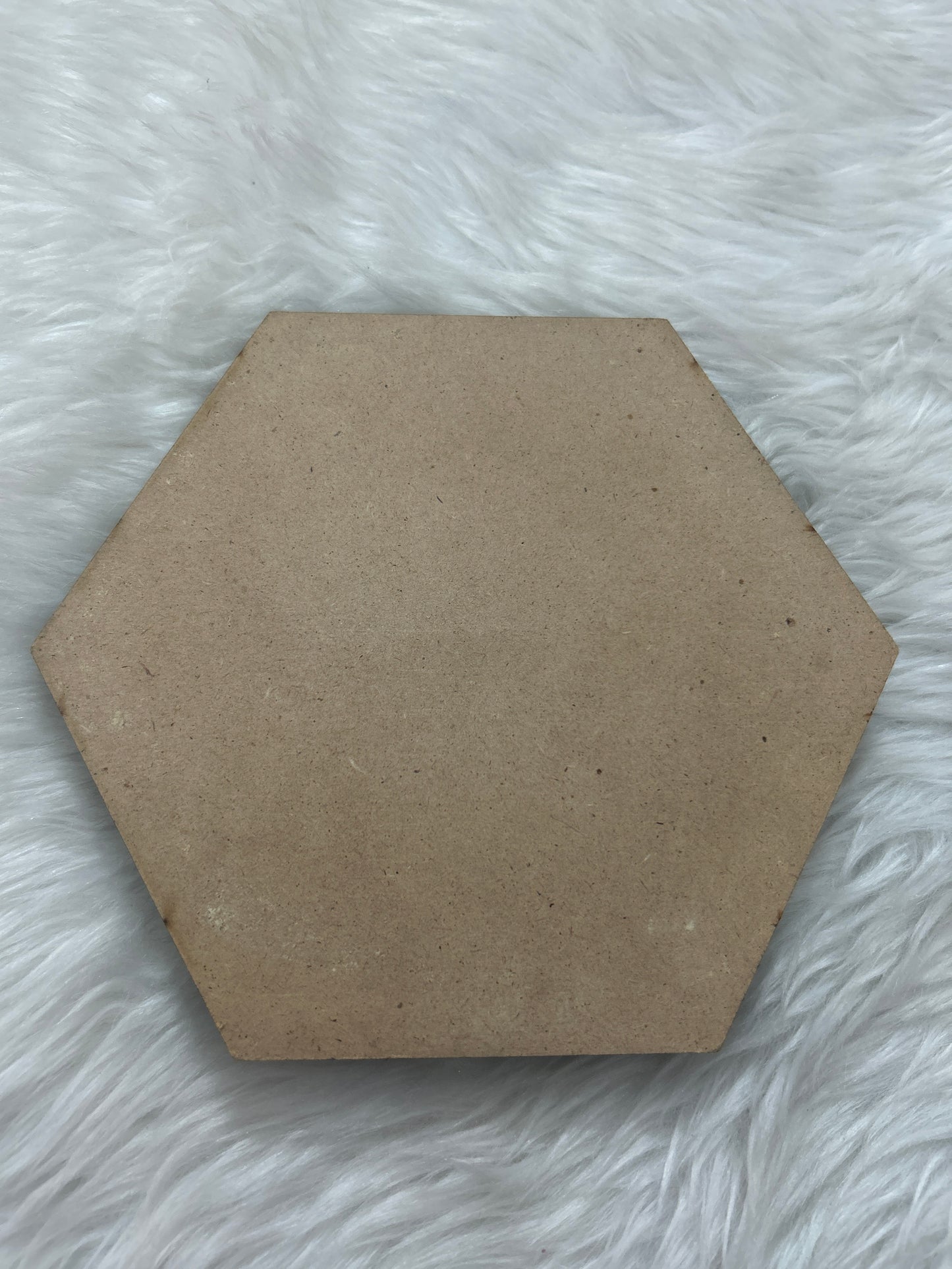 MDF Plate Hexagon 6X6 4MM 4 Pics MPH600