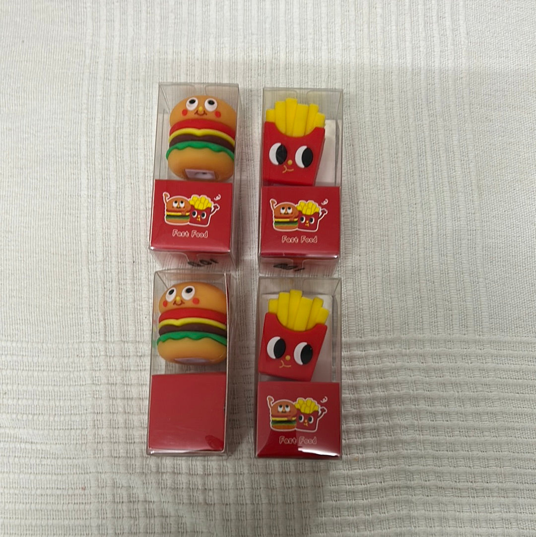 Fancy Sharpener Eraser- Fast Food