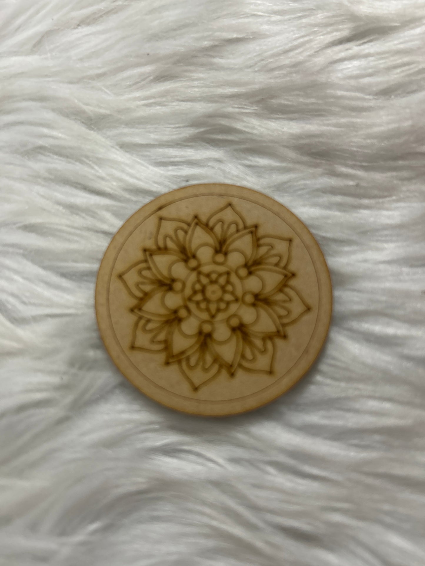 Premarked Mini MDF Painting - Round Mandala