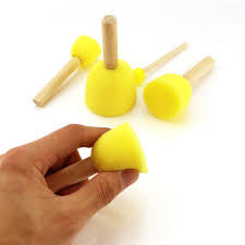 Sponge Brush Round - Set of 5