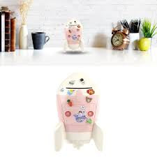 ROCKET PIGGY BANK WITH DIY STICKERS