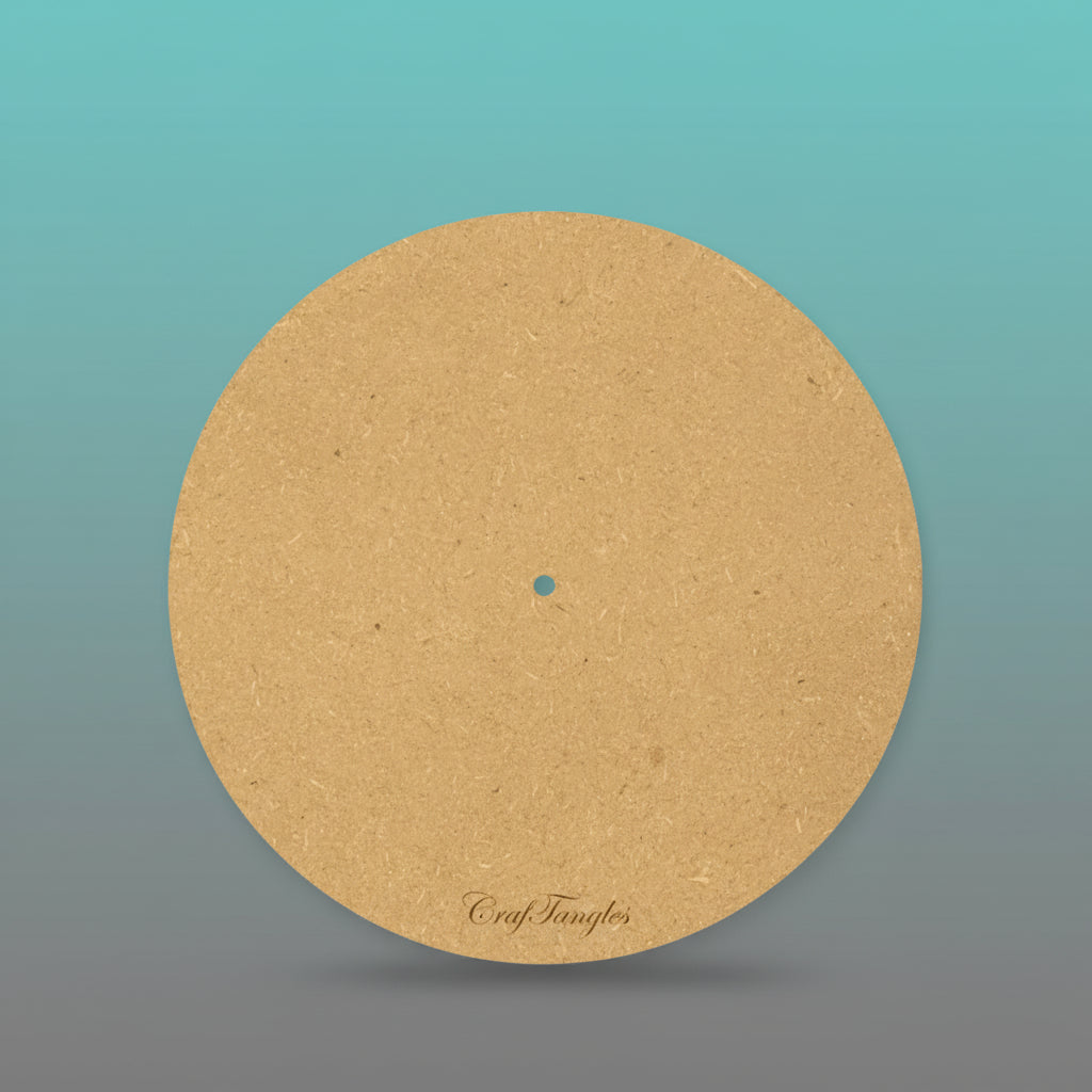 MDF Plate Round Clock 10 Inch 4MM - Gift Hub Mart