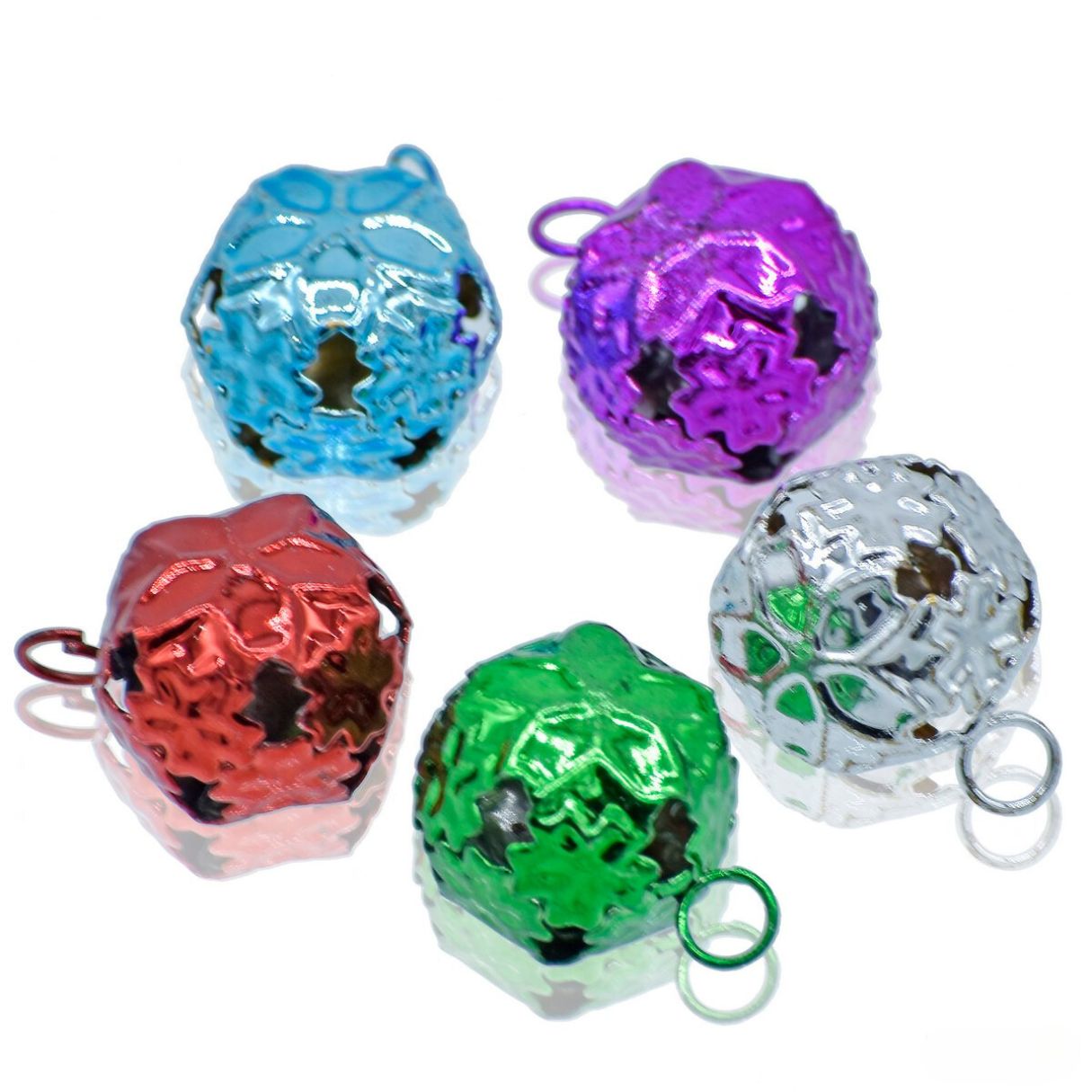 Mini Metal Bells Flowers Jags